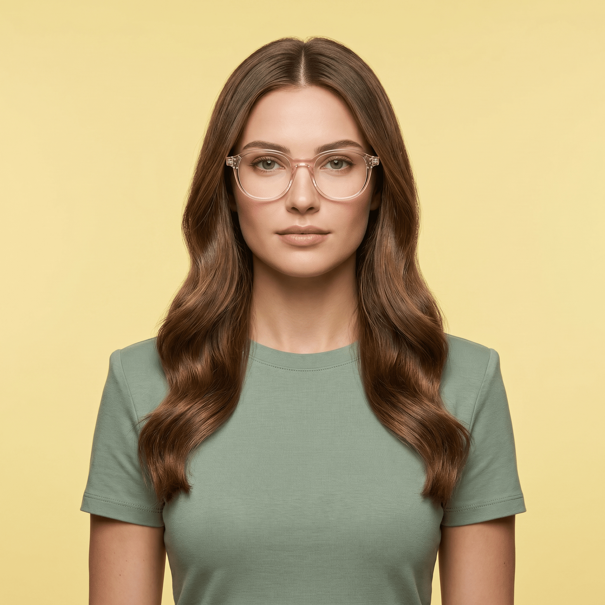 Pink Square Computer Glasses for Unisex