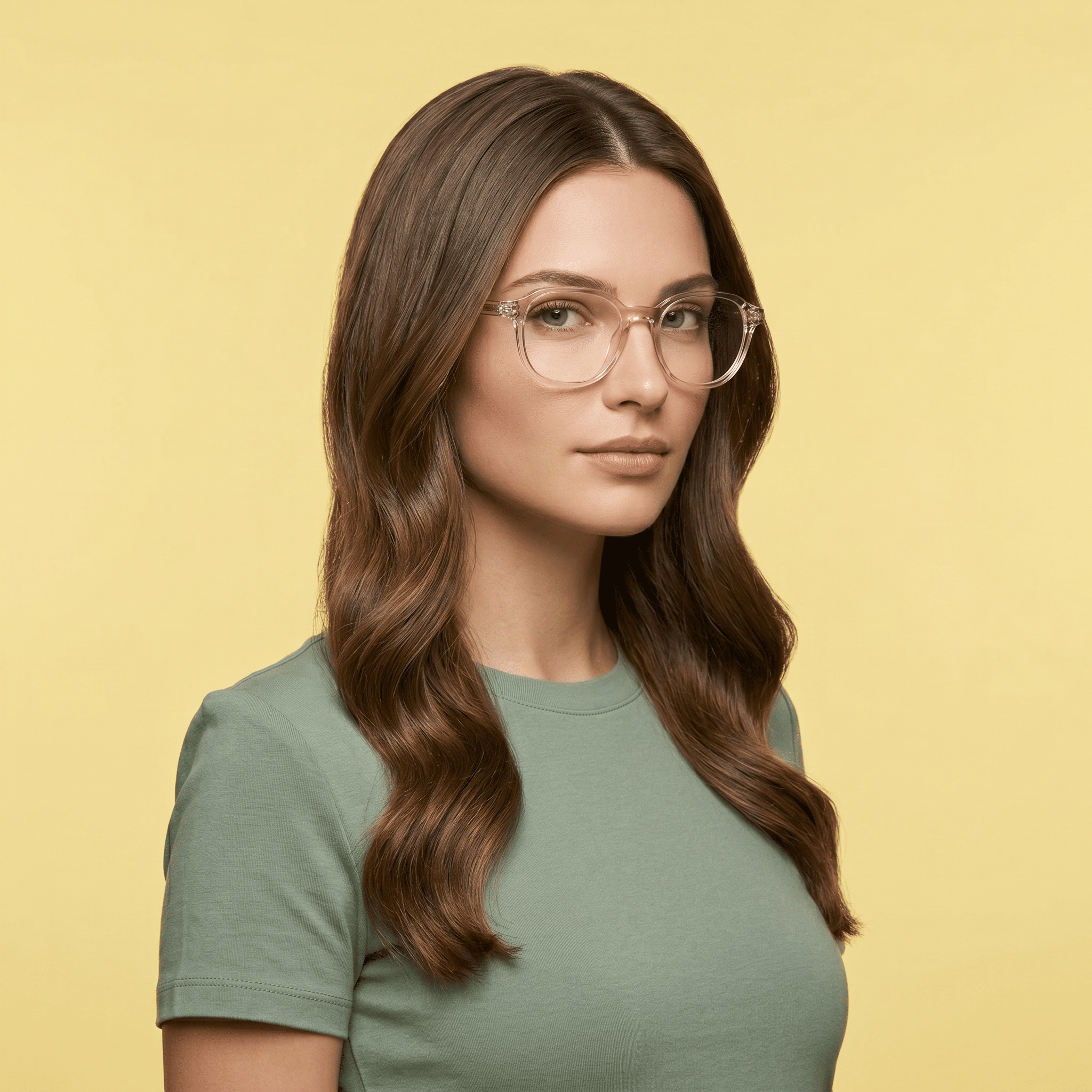Pink Square Computer Glasses for Unisex