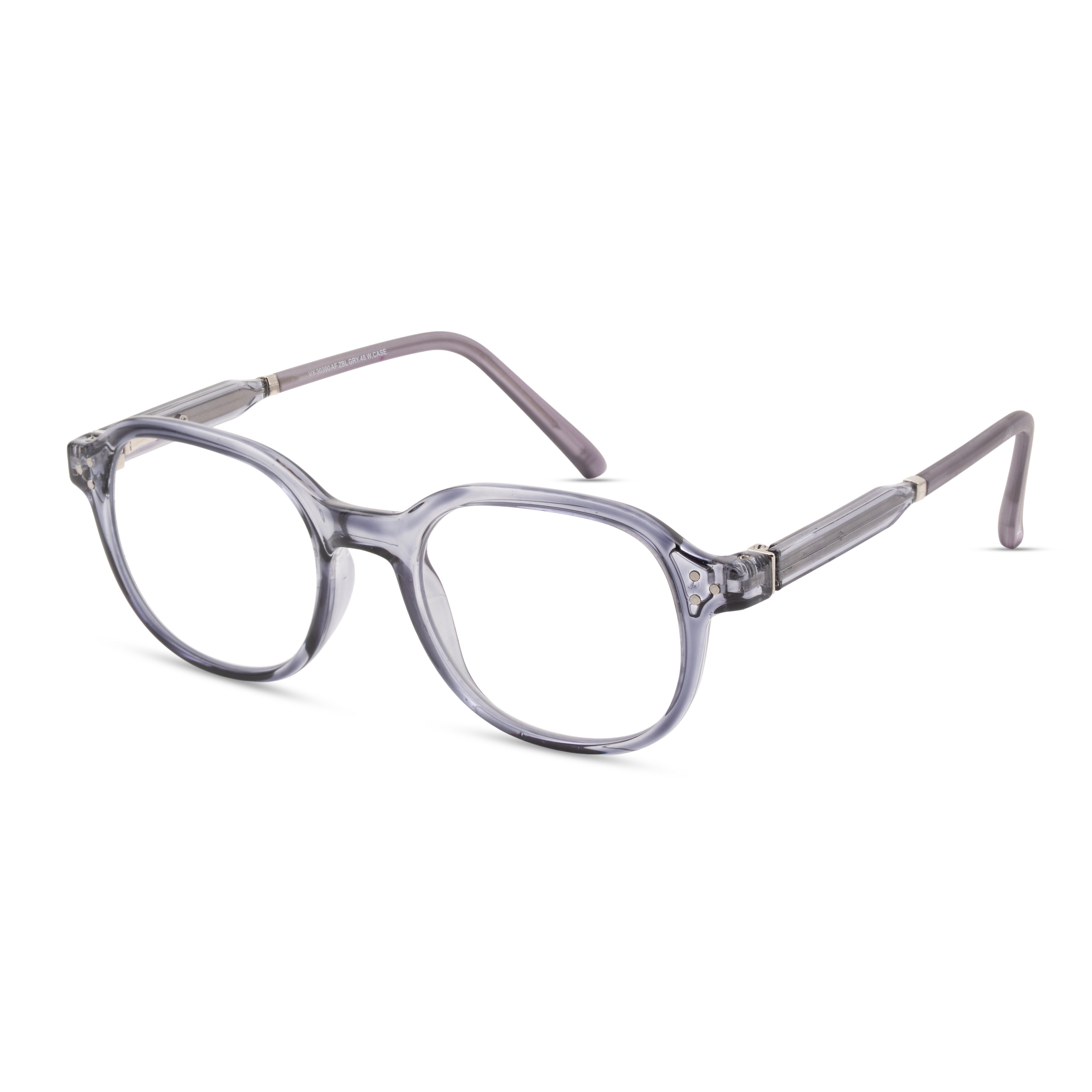 Grey Round Computer Glasses for Unisex