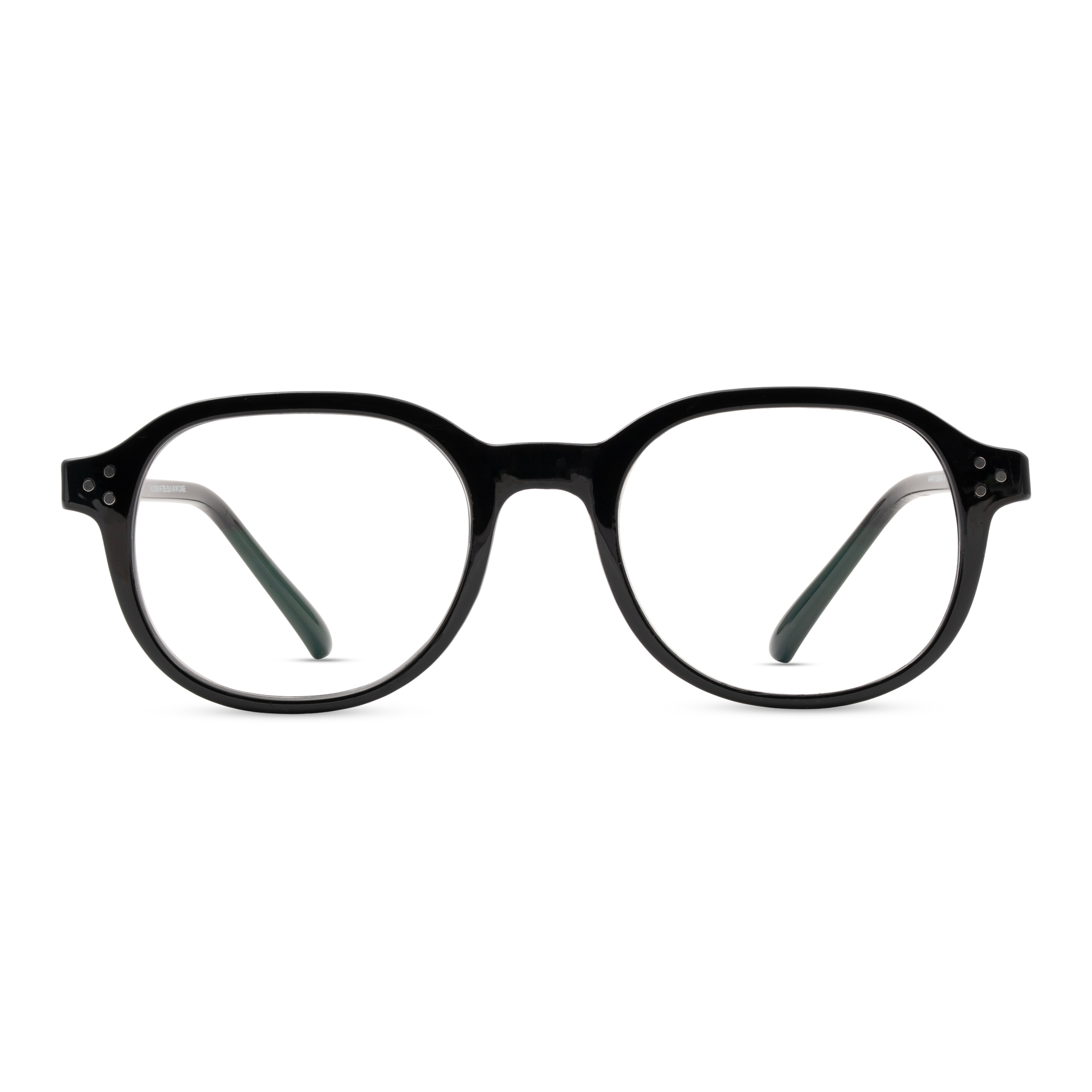 Black Round Computer Glasses for Unisex