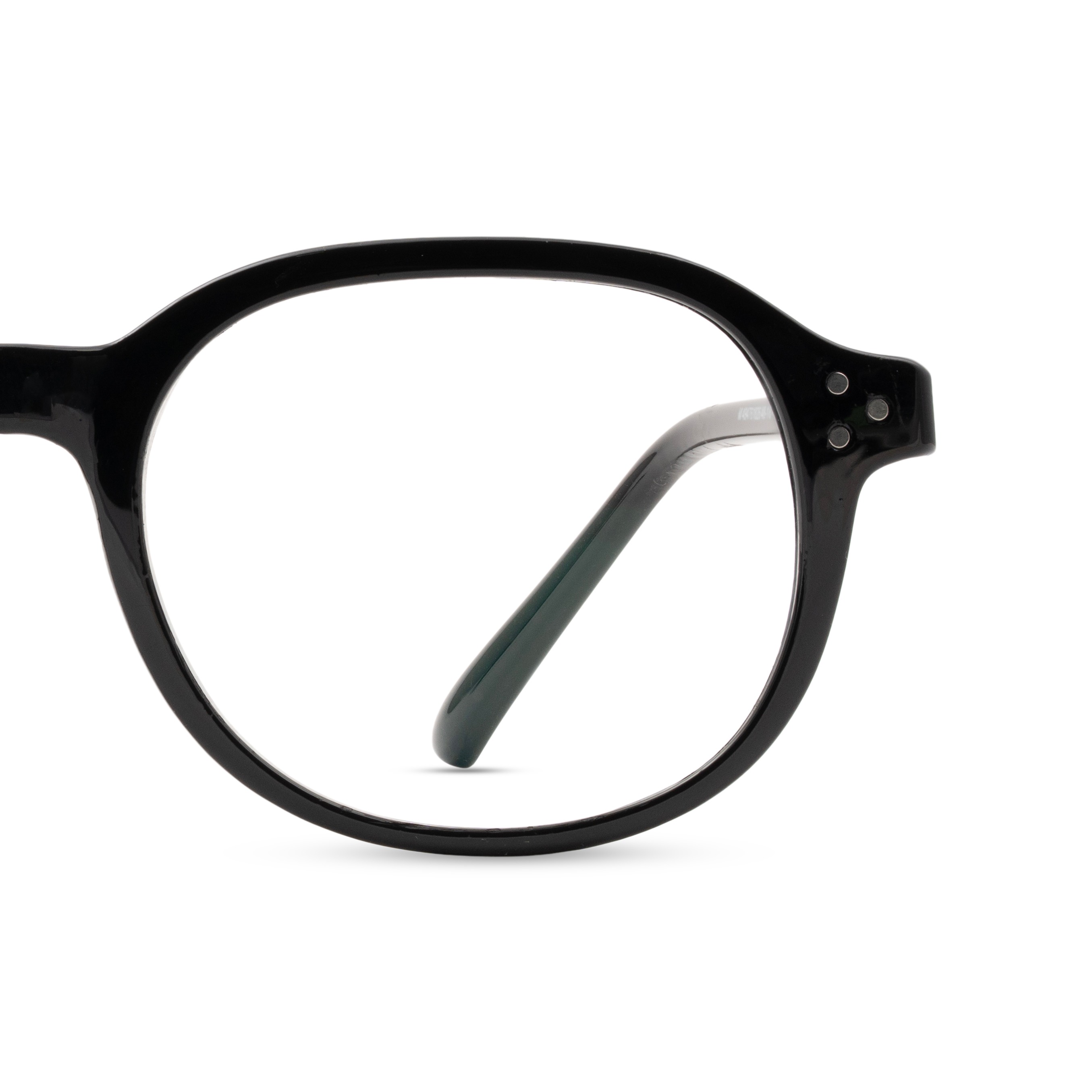 Black Round Computer Glasses for Unisex