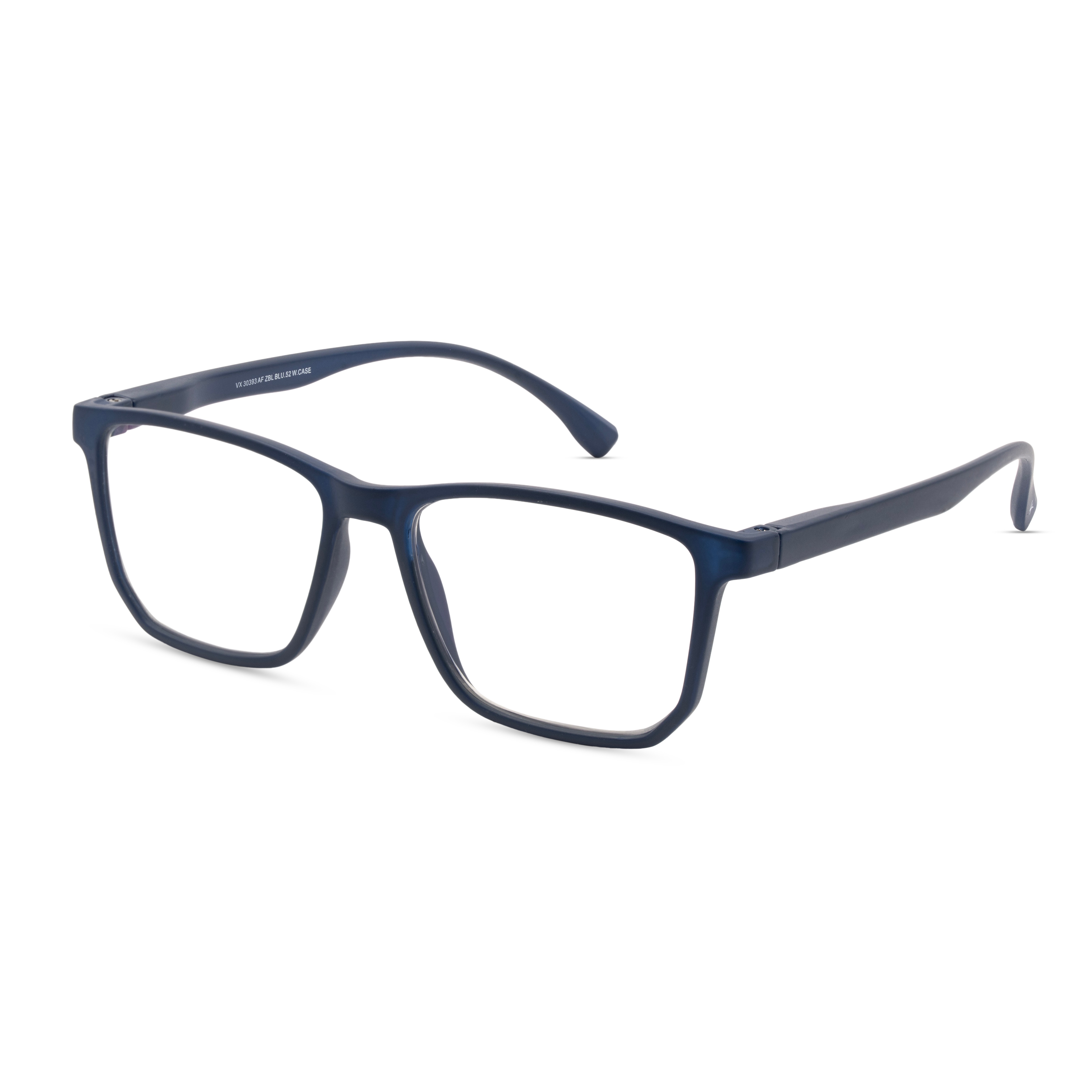 Blue Round Computer Glasses for Men