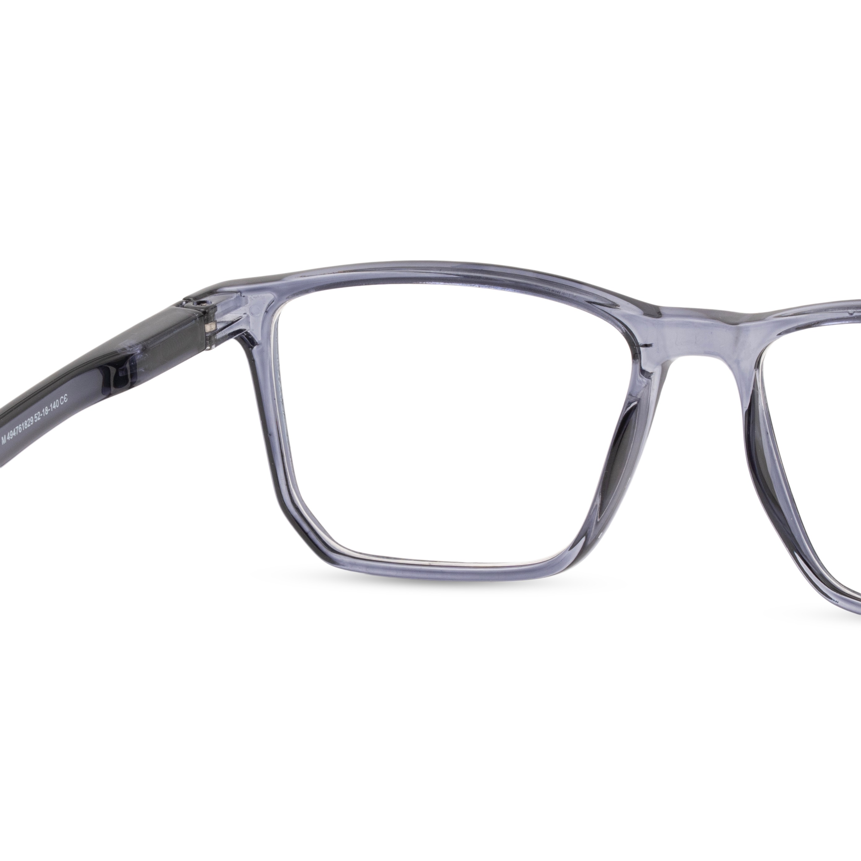 Grey Rectangle Computer Glasses for Men