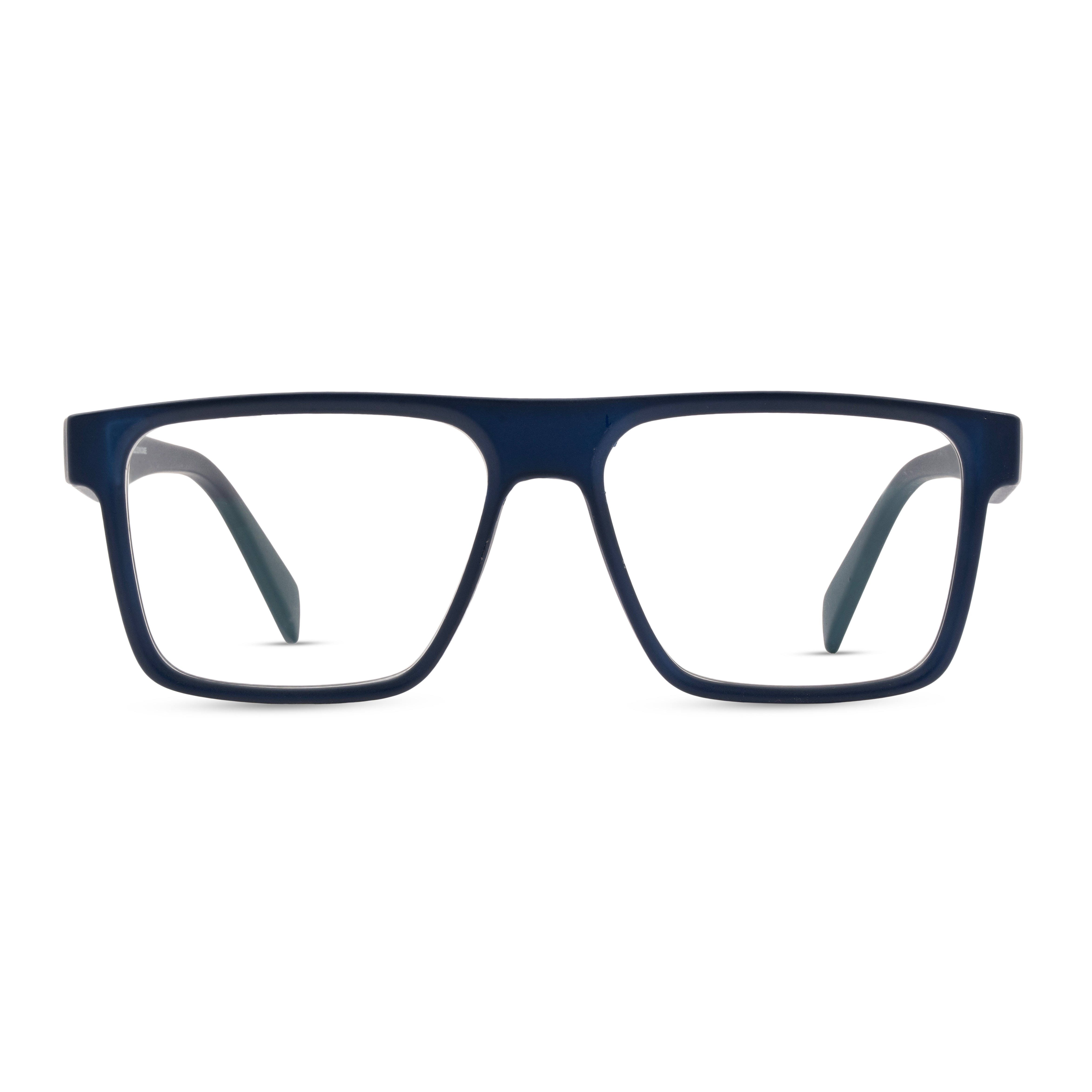 Blue Rectangle Computer Glasses for Men