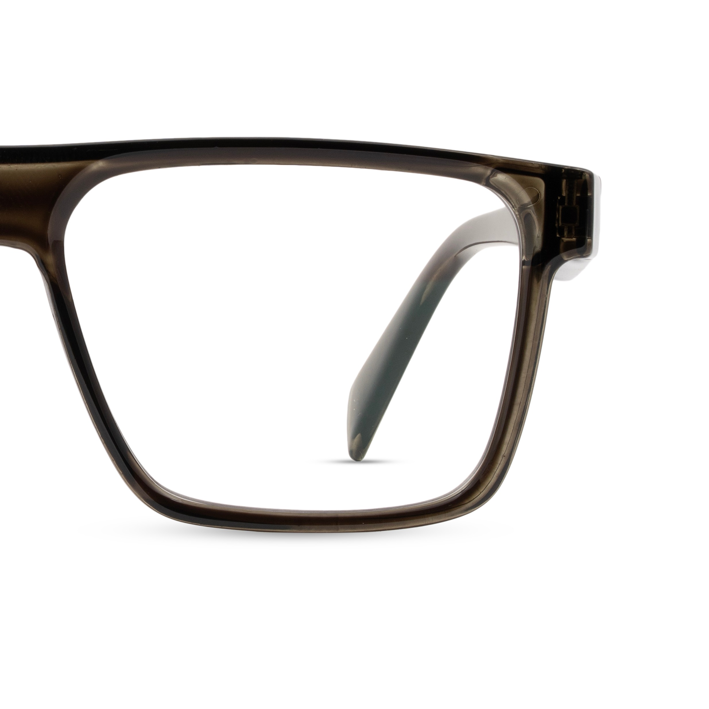 Green Rectangle Computer Glasses for Men