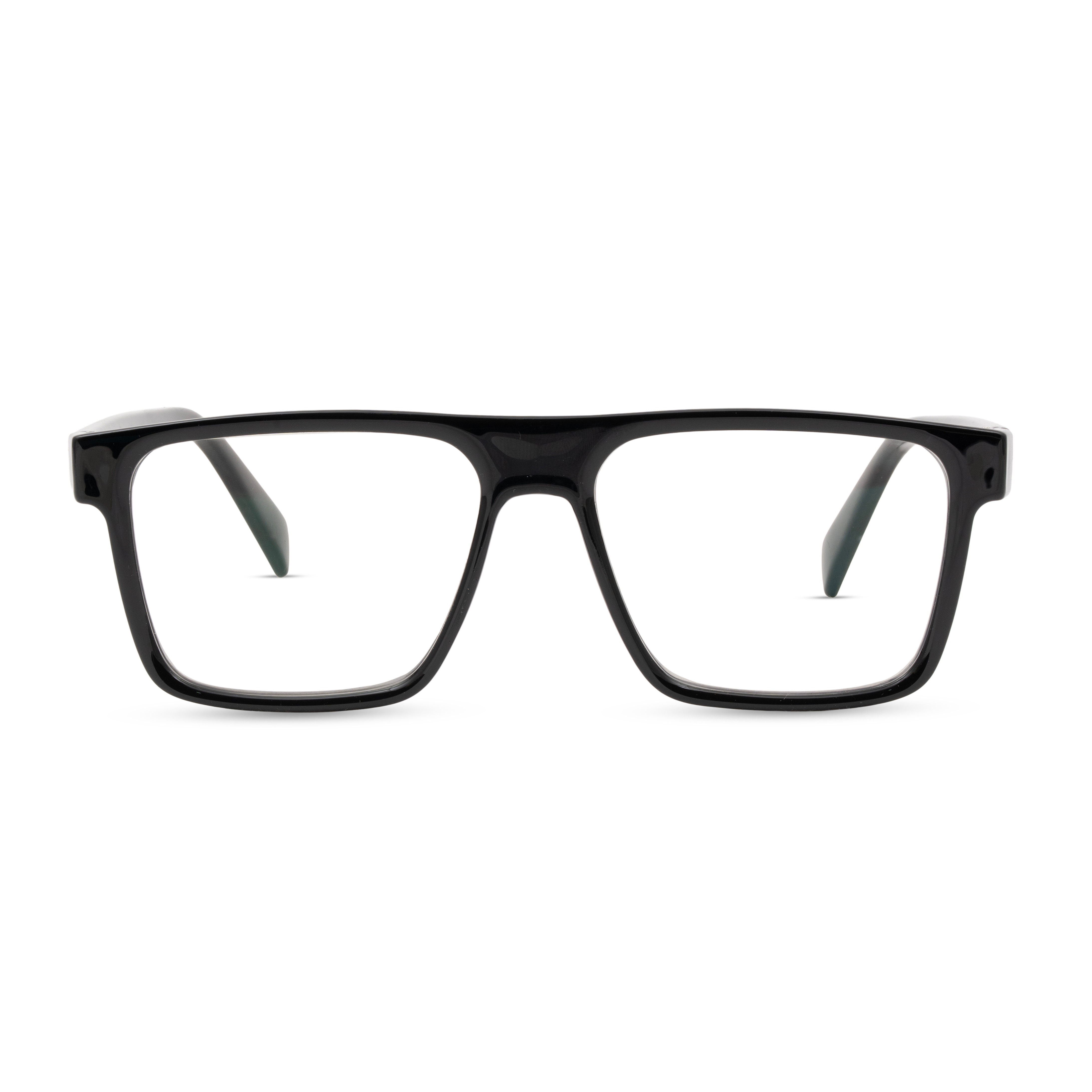 Black Rectangle Computer Glasses for Men