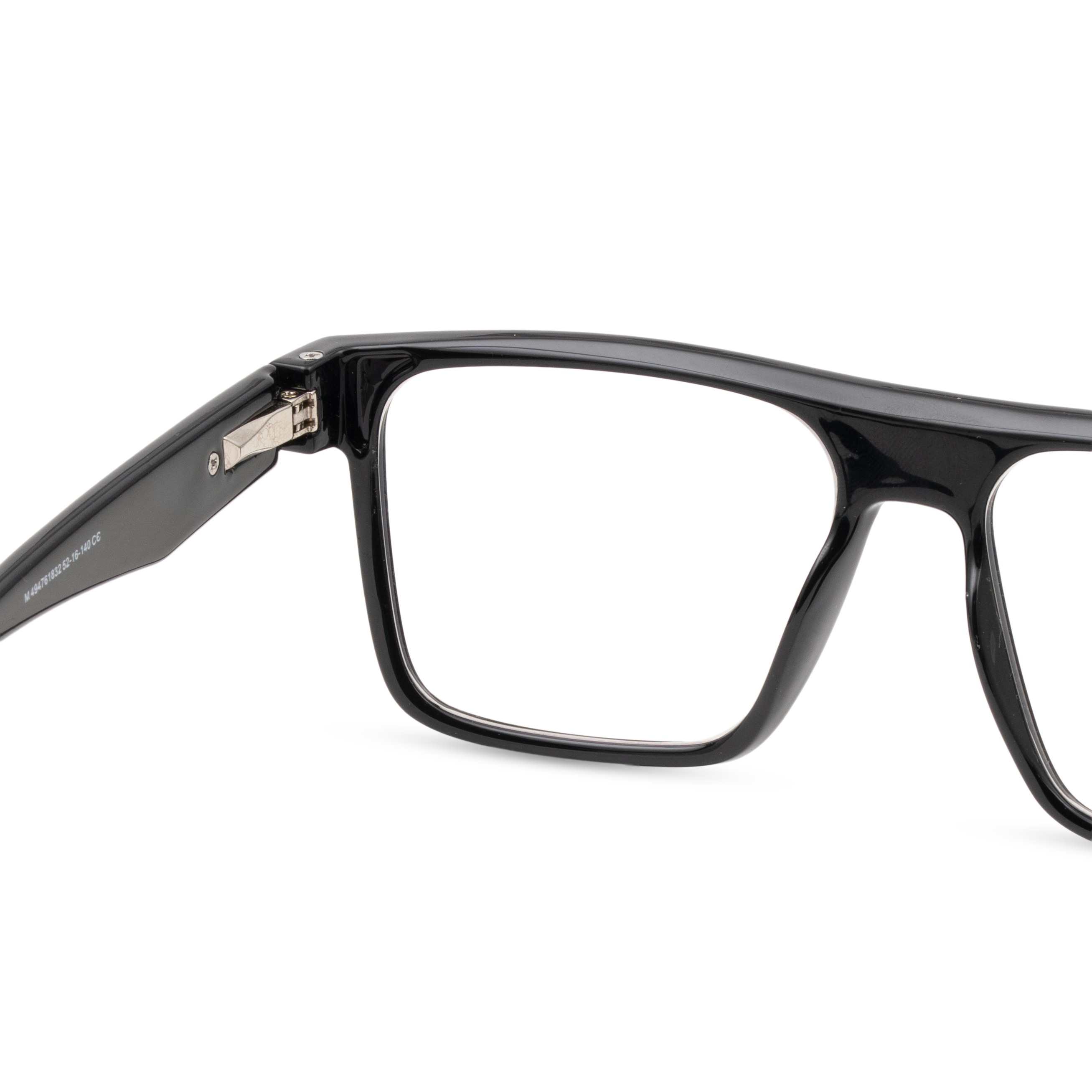 Black Rectangle Computer Glasses for Men