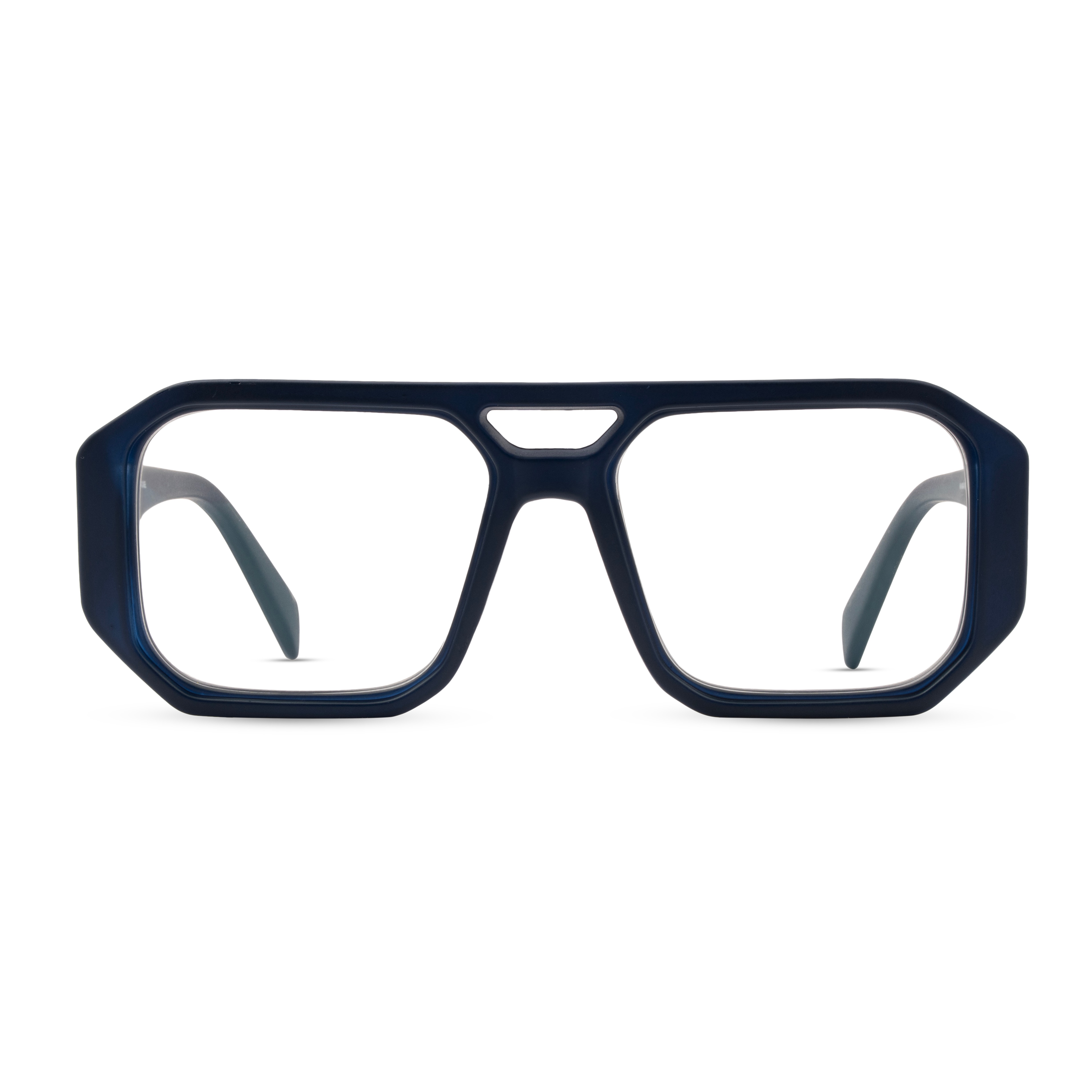 Blue Rectangle Computer Glasses for Men