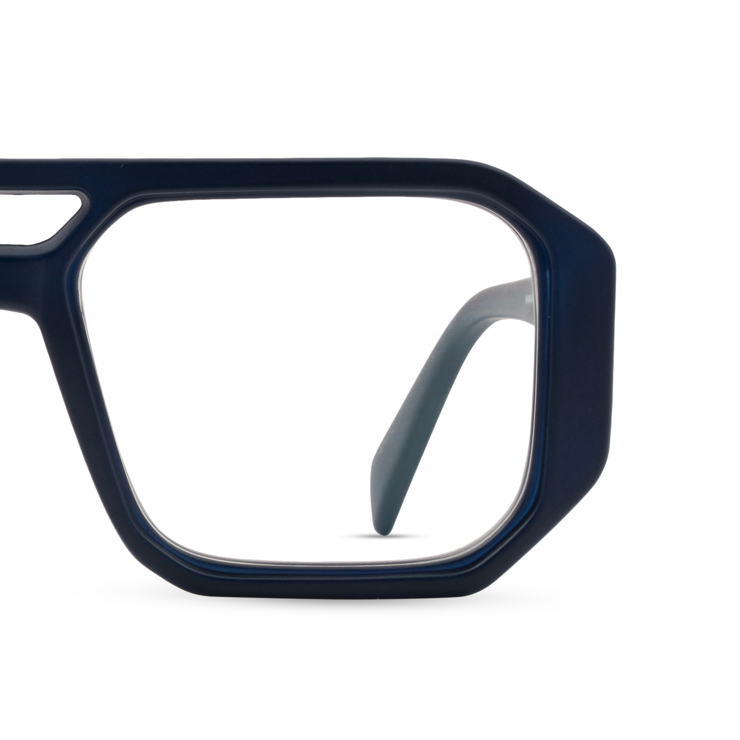 Blue Rectangle Computer Glasses for Men