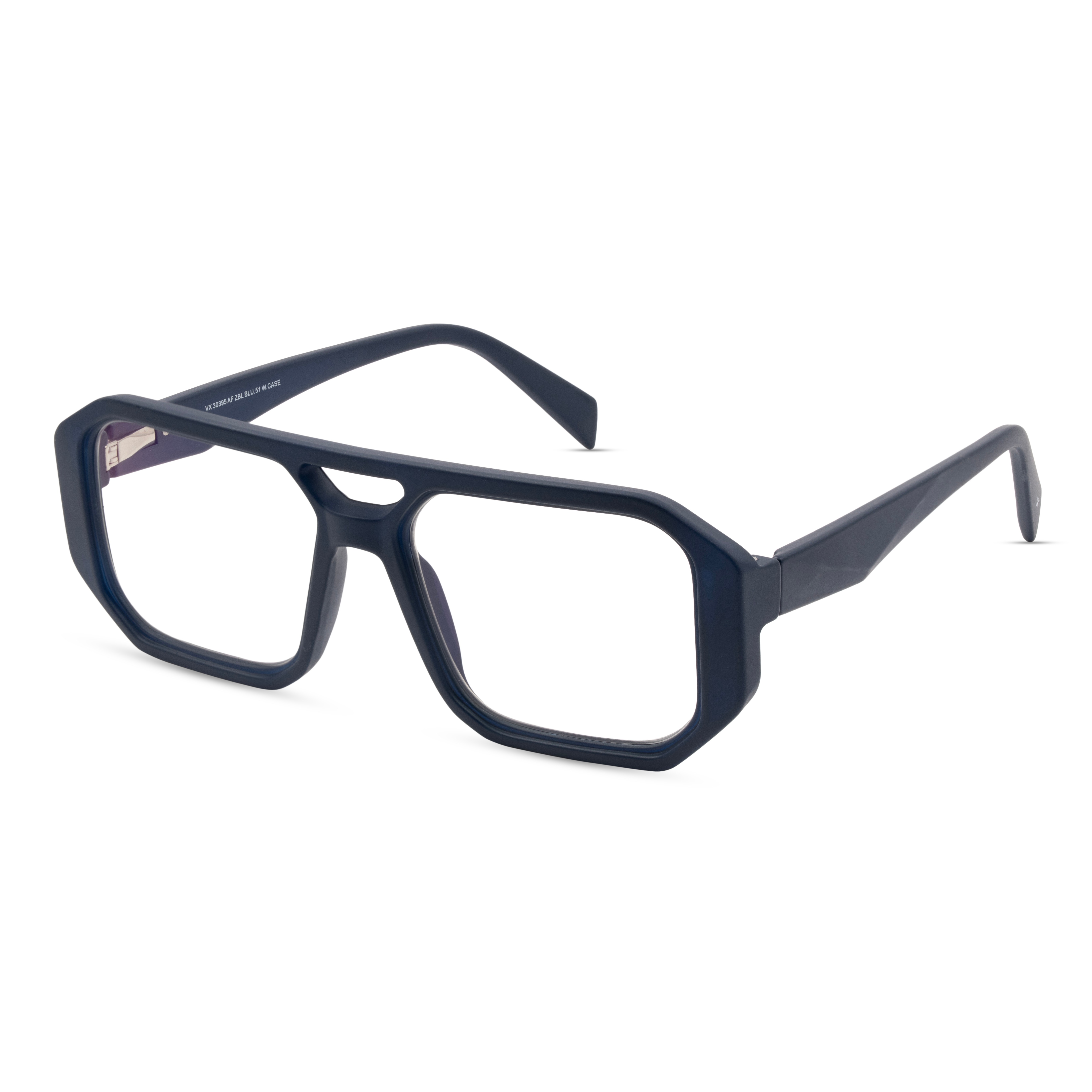 Blue Rectangle Computer Glasses for Men