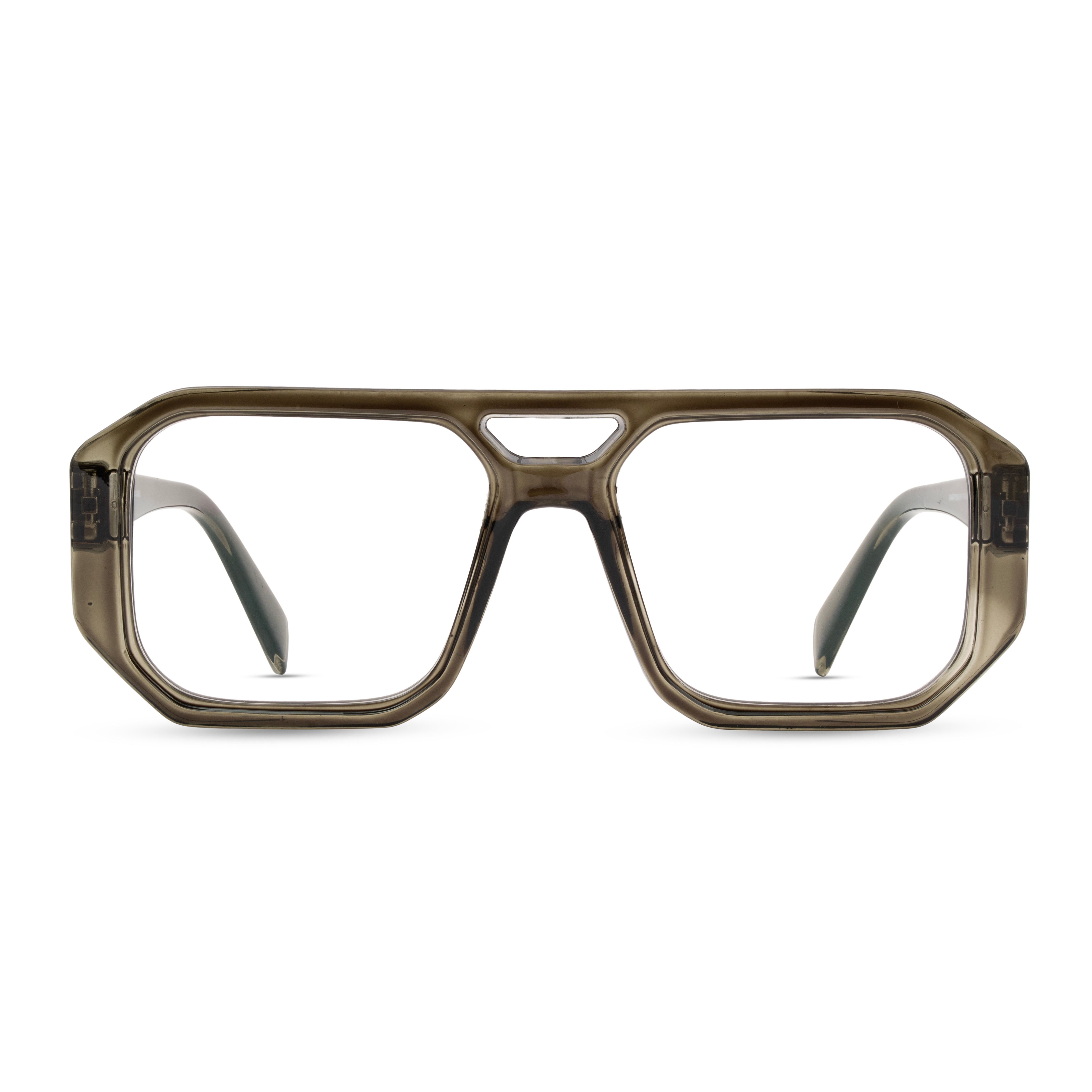 Green Rectangle Computer Glasses for Men