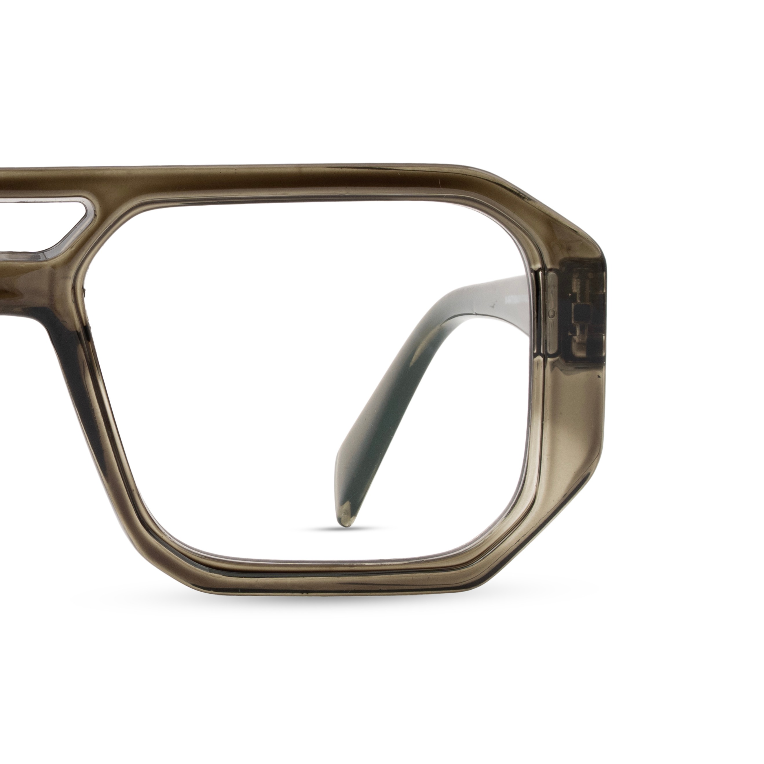 Green Rectangle Computer Glasses for Men
