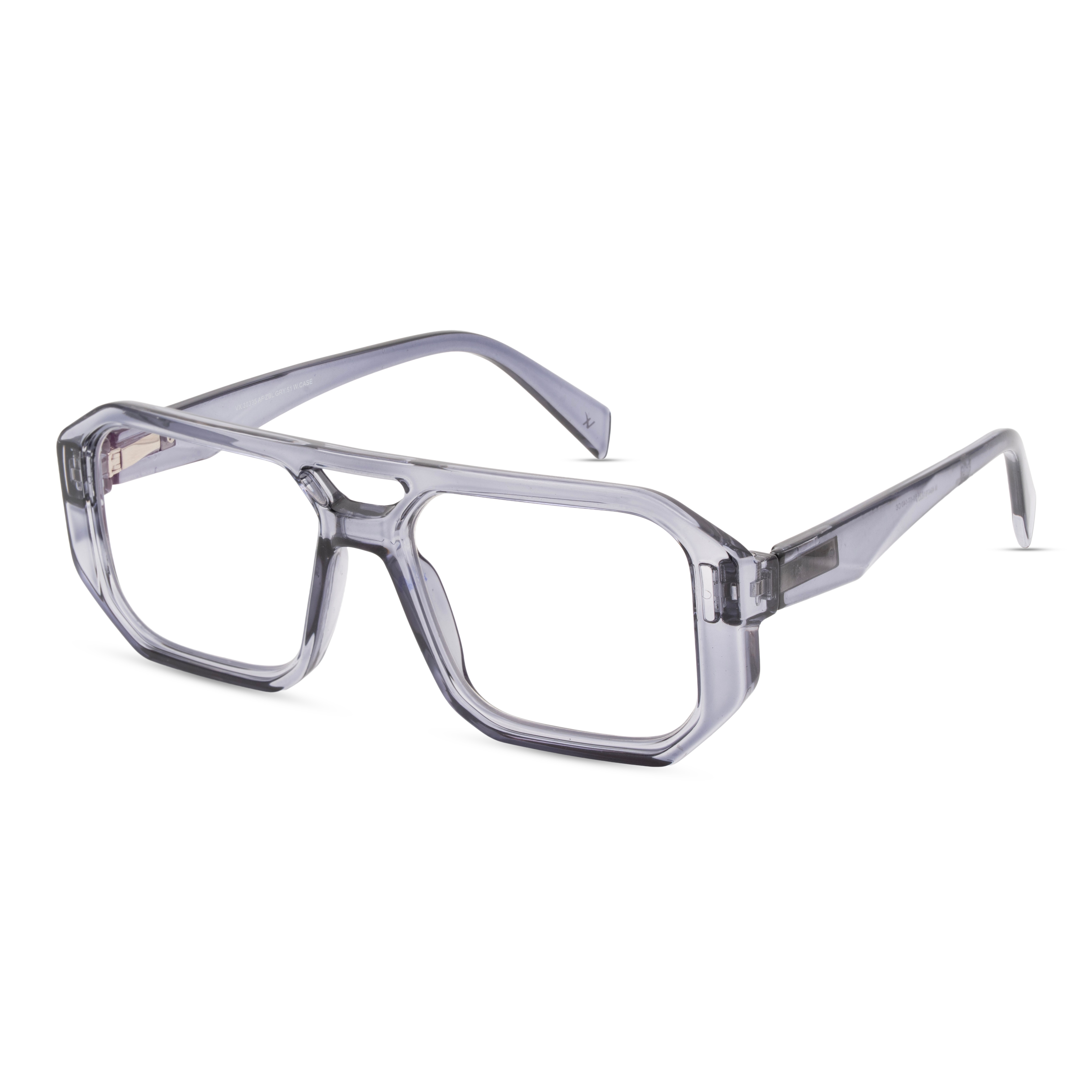 Grey Rectangle Computer Glasses for Men
