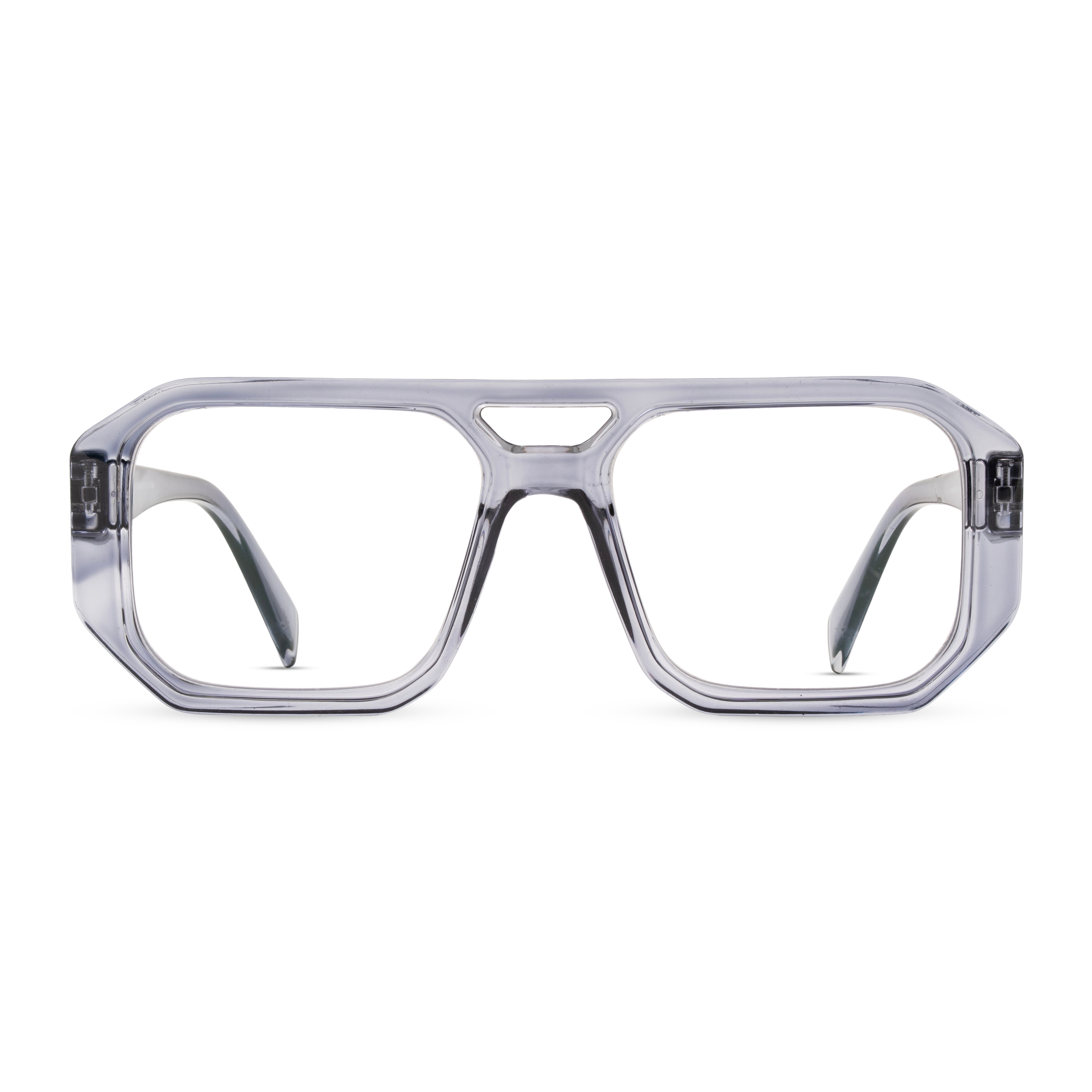Grey Rectangle Computer Glasses for Men