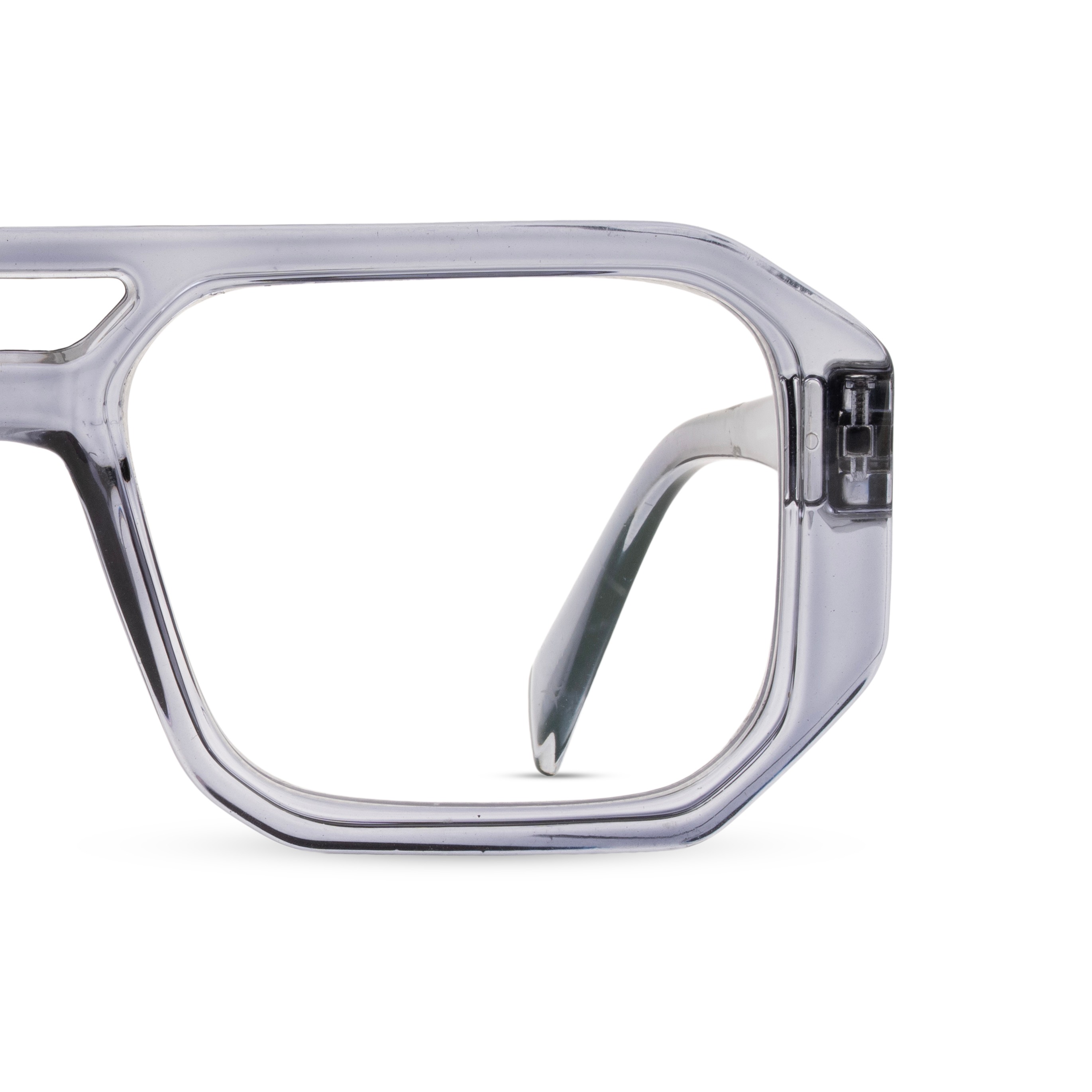 Grey Rectangle Computer Glasses for Men