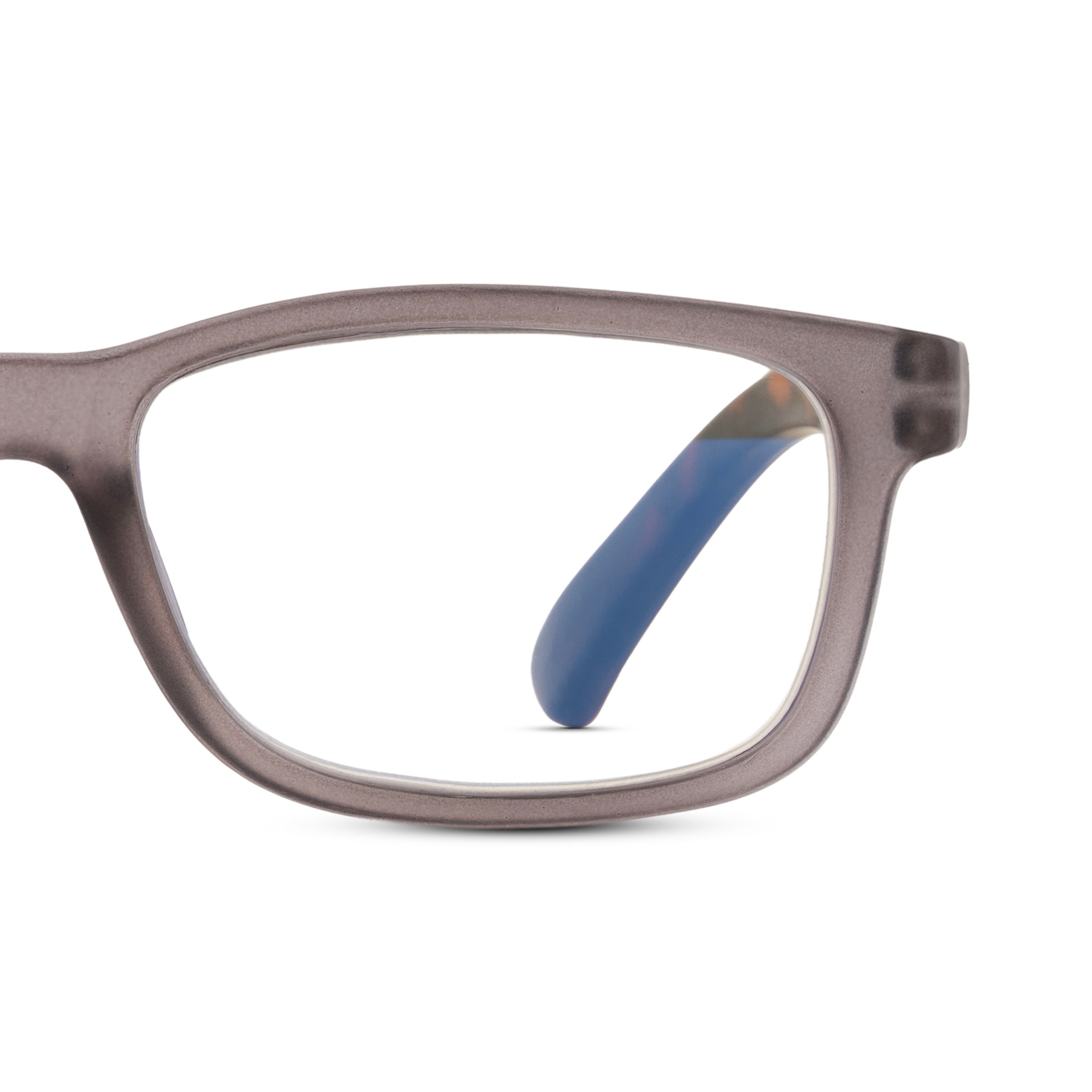 Grey Rectangle Reading Glasses for Unisex