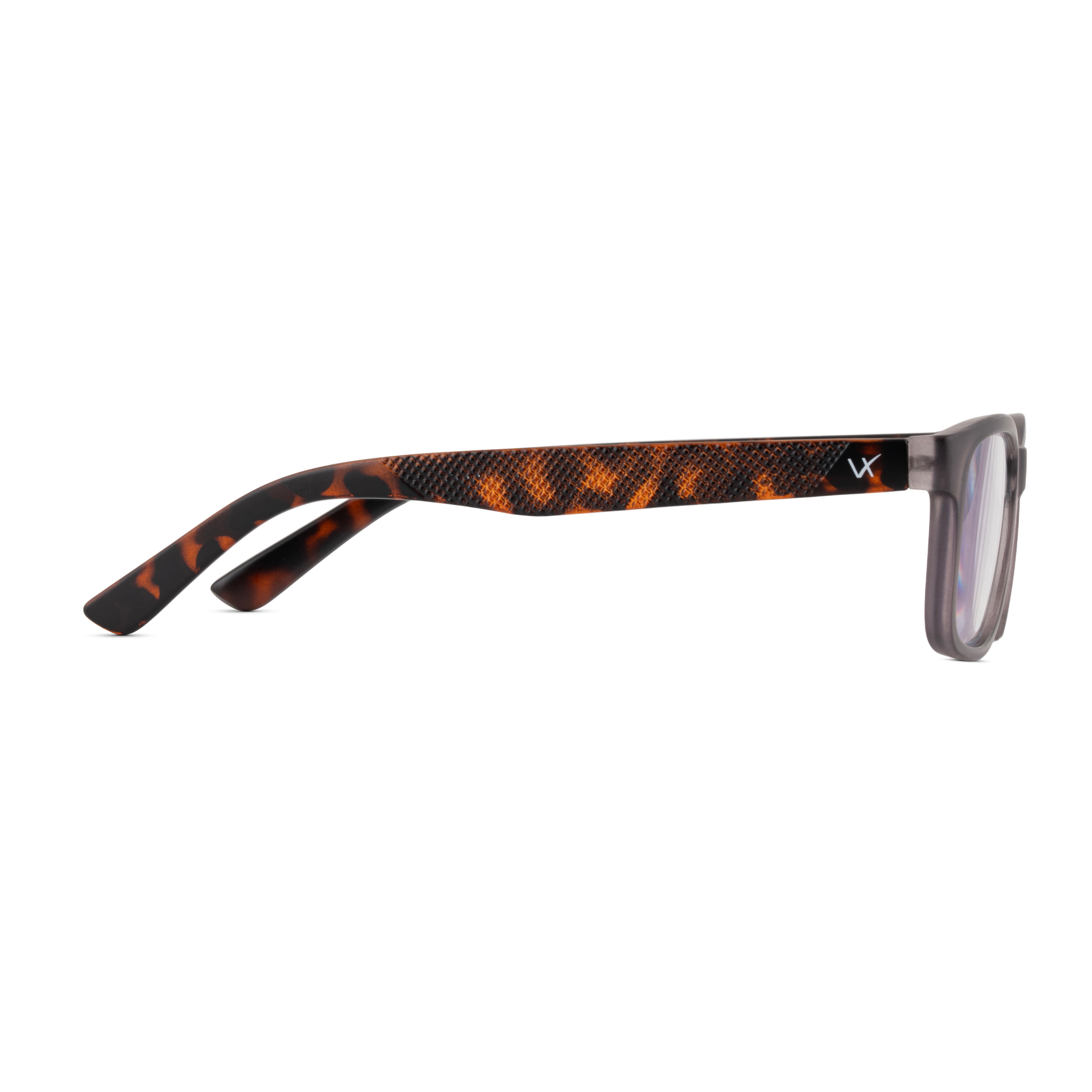 Grey Rectangle Reading Glasses for Unisex