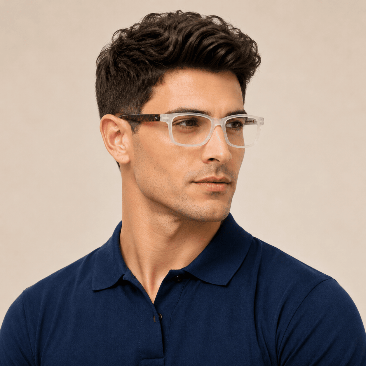 Transparent Rectangle Reading Glasses for Unisex