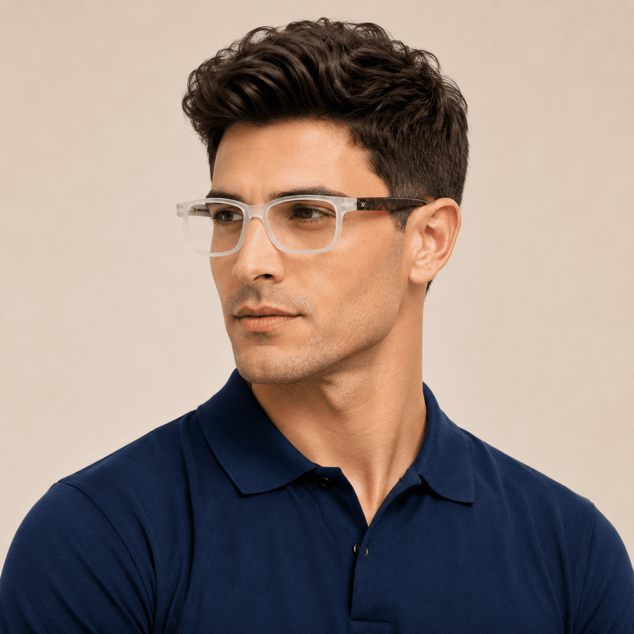 Transparent Rectangle Reading Glasses for Unisex