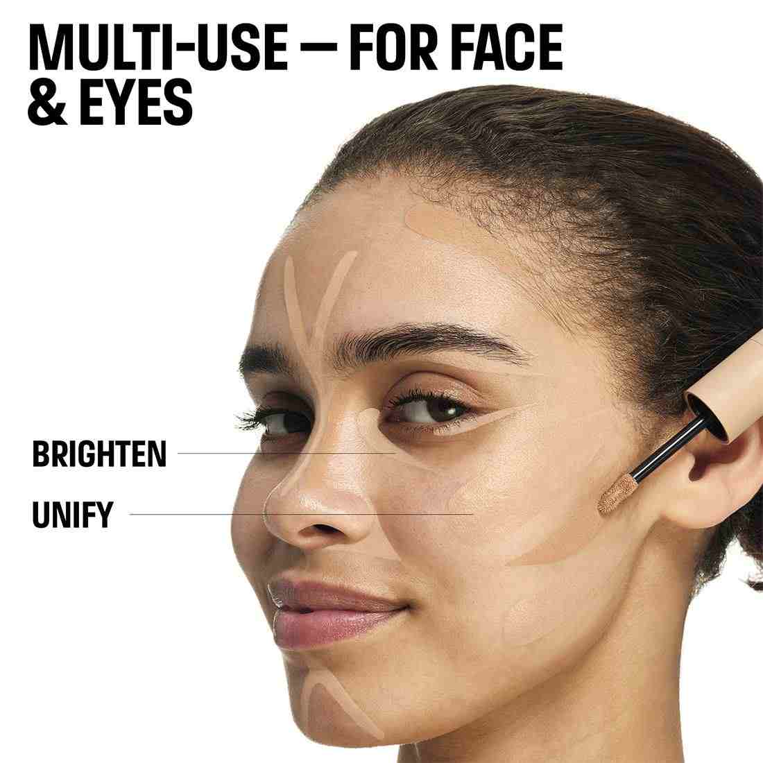 HD Skin Full Cover Multi Use Concealer with Niacinamide & Hyaluronic Acid • 1N10