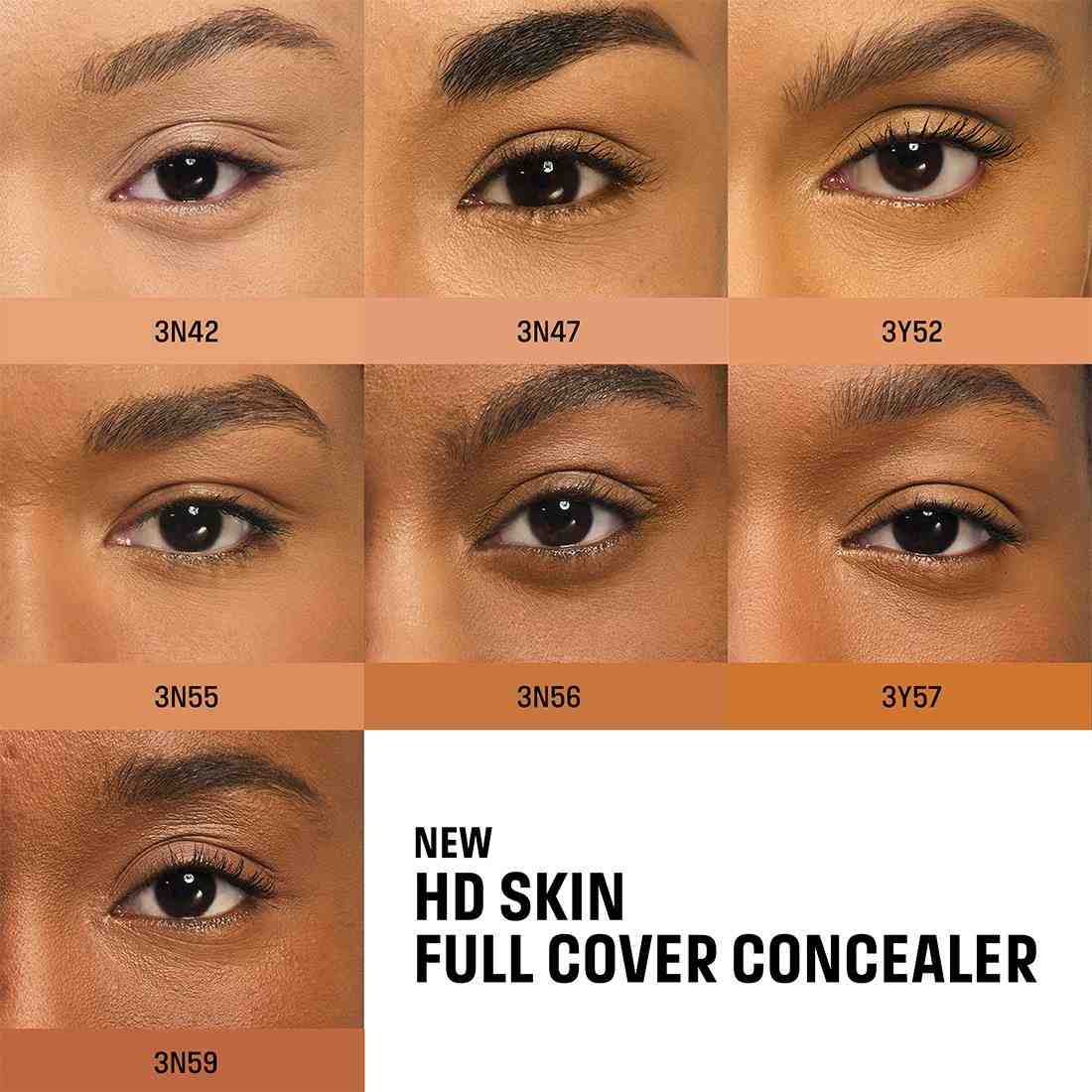 HD Skin Full Cover Multi Use Concealer with Niacinamide & Hyaluronic Acid • 3N47