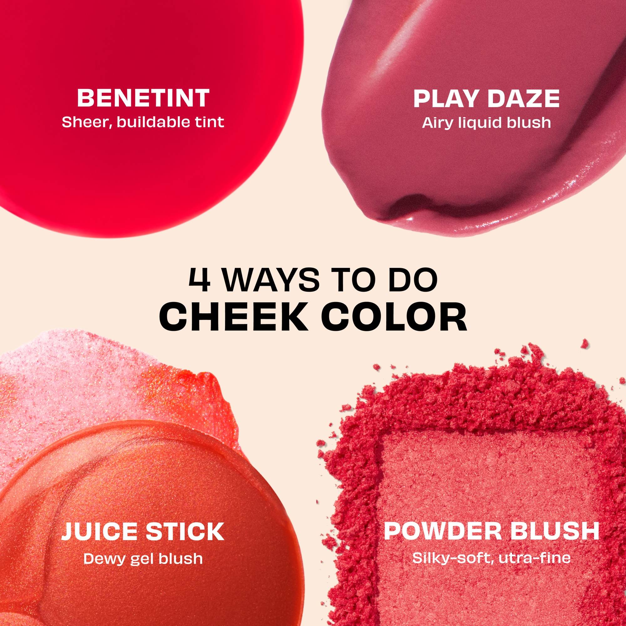 Juice Stick Dewy Gel Blush • Foxxy Golden Brick-Red