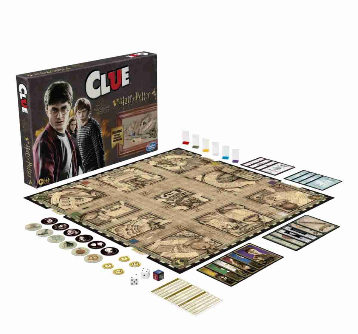 Hasbro Clue Harry Potter Edition Mystery Board Game for Kids Age 8Y+ | Wizarding World Detective Game