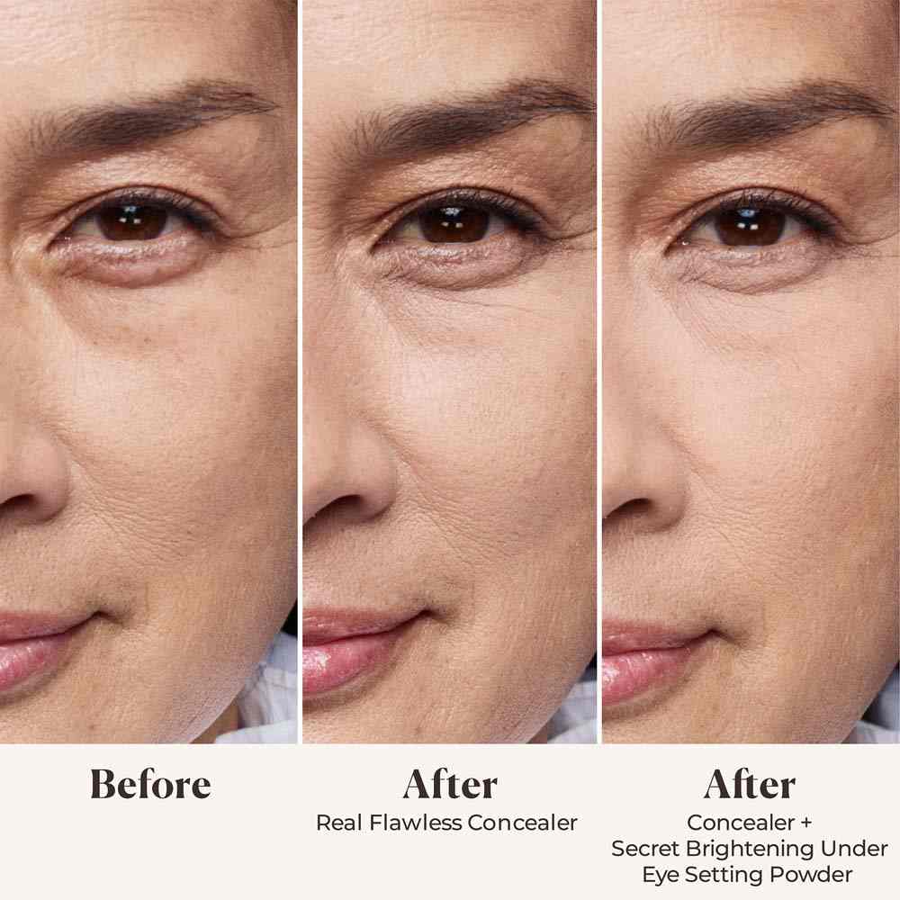 Secret Brightening Color Correcting Under Eye Setting Powder • Soft Pink