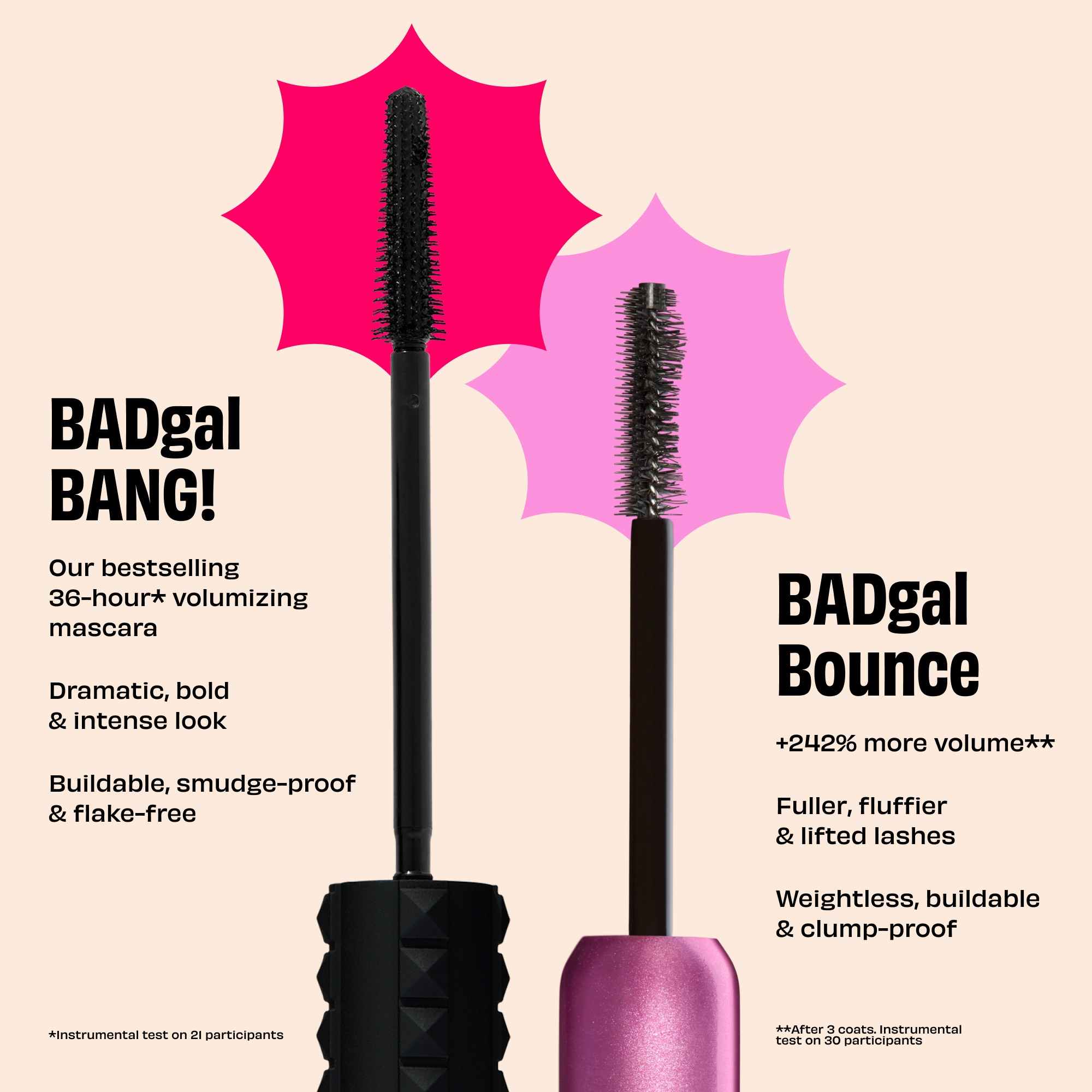 BADgal BANG! BIGGER, BADDER Volumizing Mascara • Electric Purple