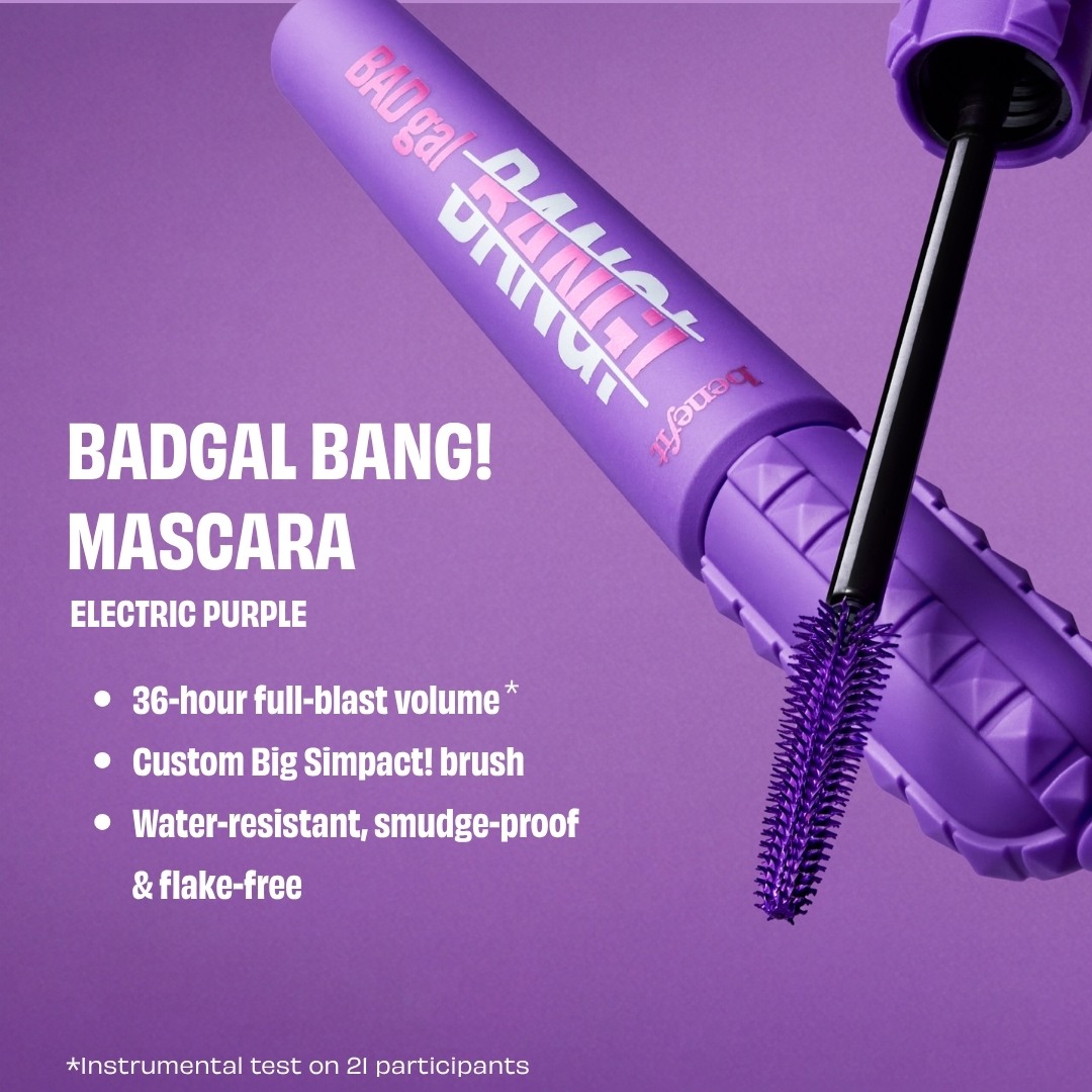 BADgal BANG! BIGGER, BADDER Volumizing Mascara • Electric Purple