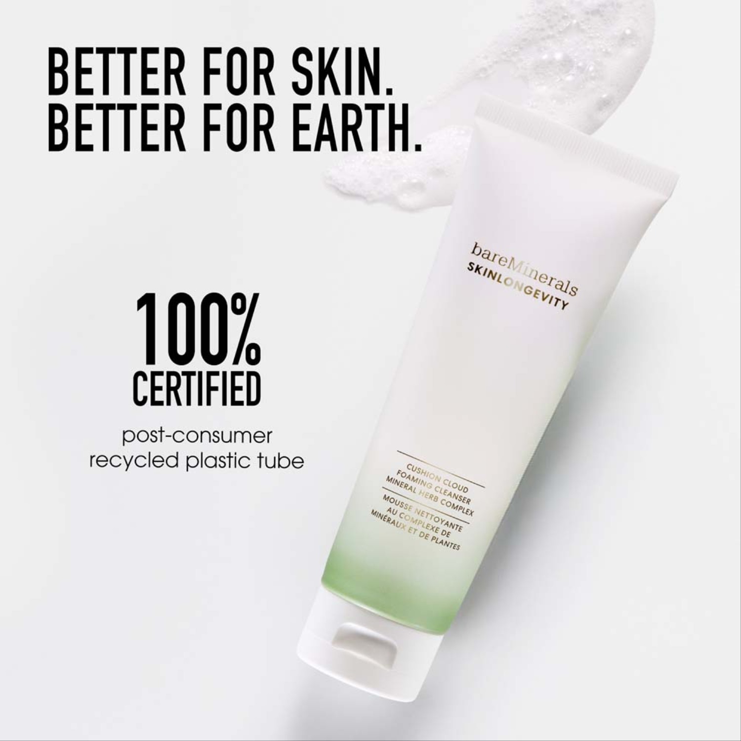 Skinlongevity Pure Plush Foaming Cleanser • 120ml