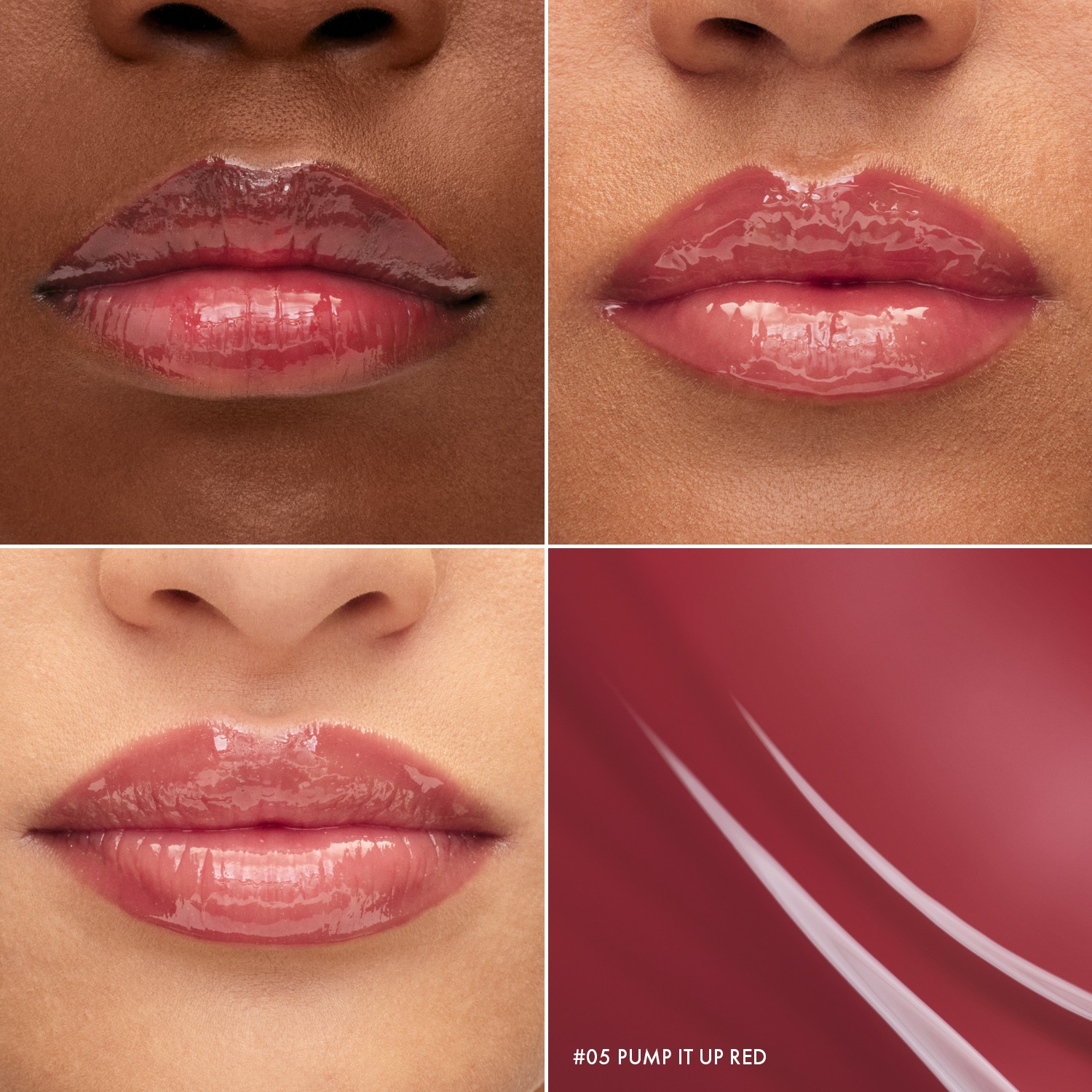 New Outrageous Plump Lip Gloss • 05 Pump It Up Red
