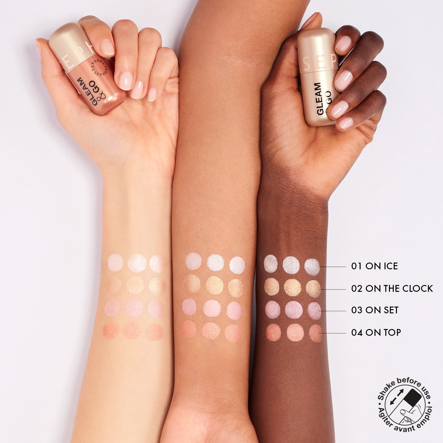 Gleam & Go Second-Skin Liquid Highlighter • 02 On The Clock