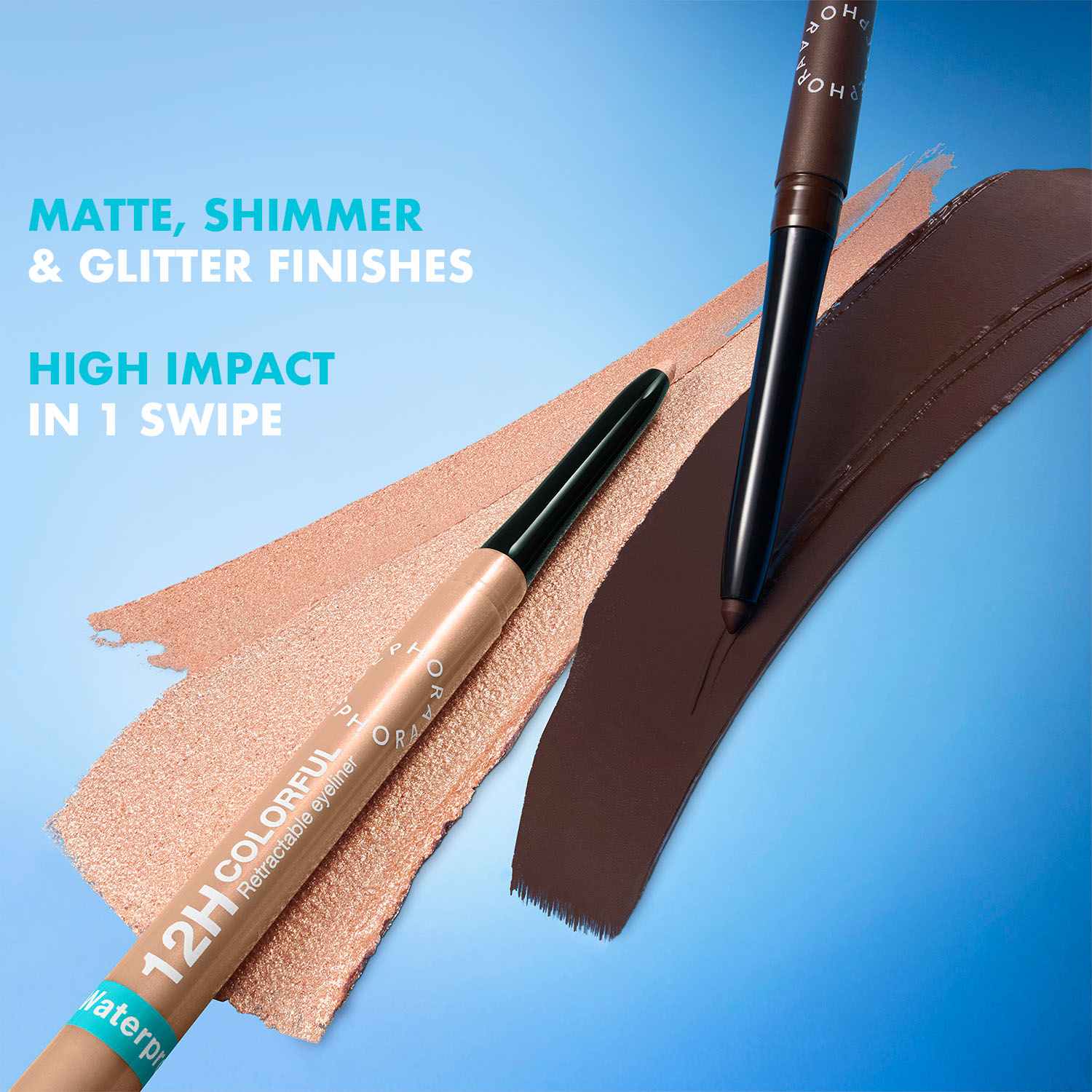 New 12H Colorful Retractable Eyeliner • 10 Matte Brown