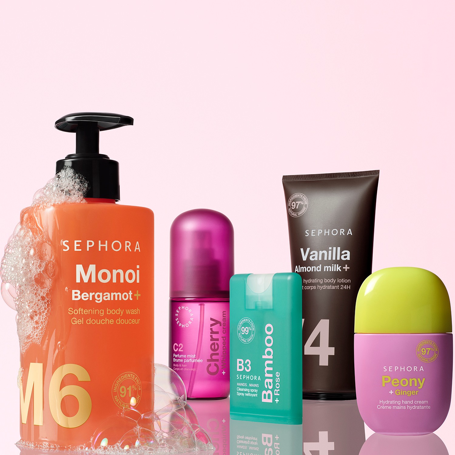 Hands. Main Cleansing Spray • Bamboo + Rose