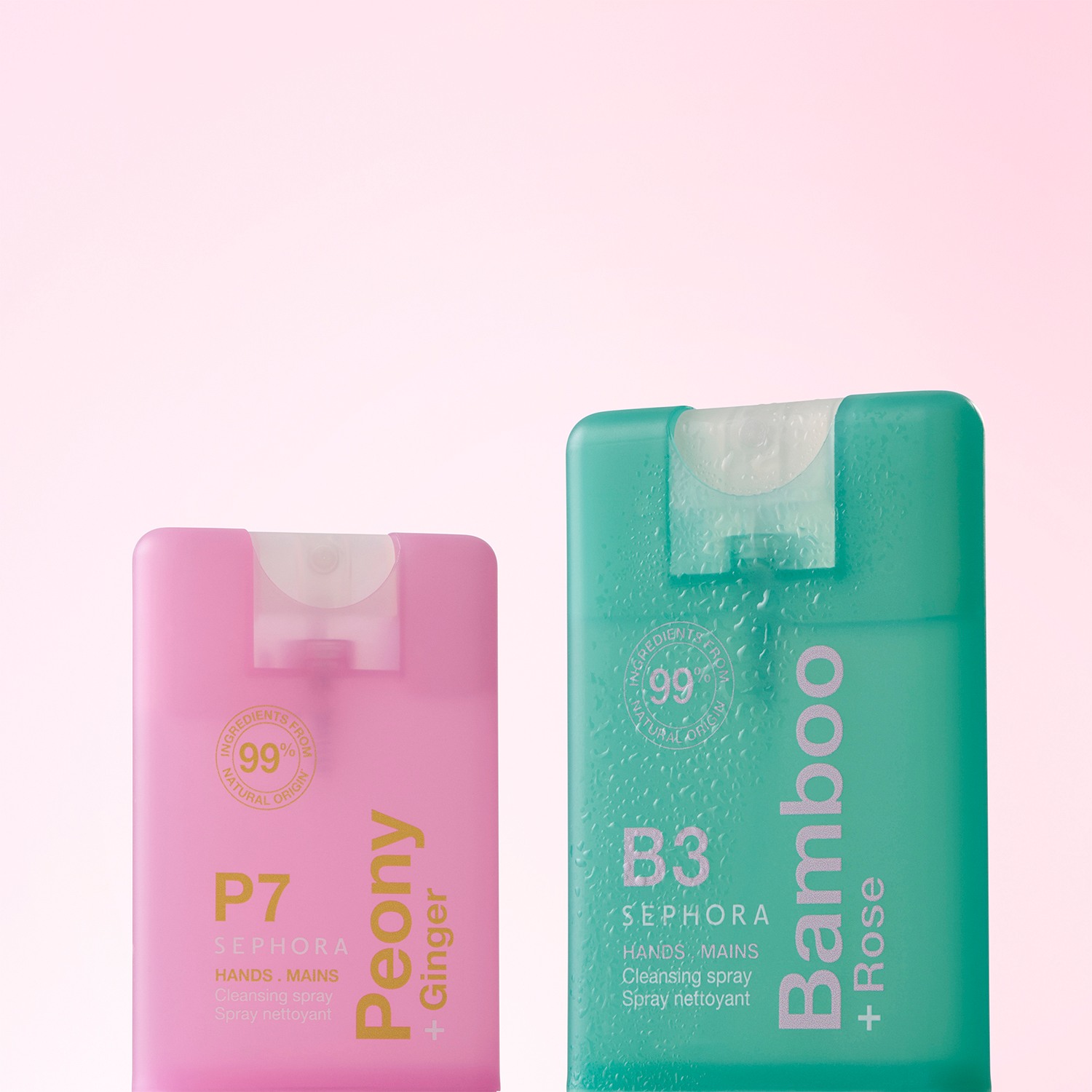 Hands. Main Cleansing Spray • Bamboo + Rose