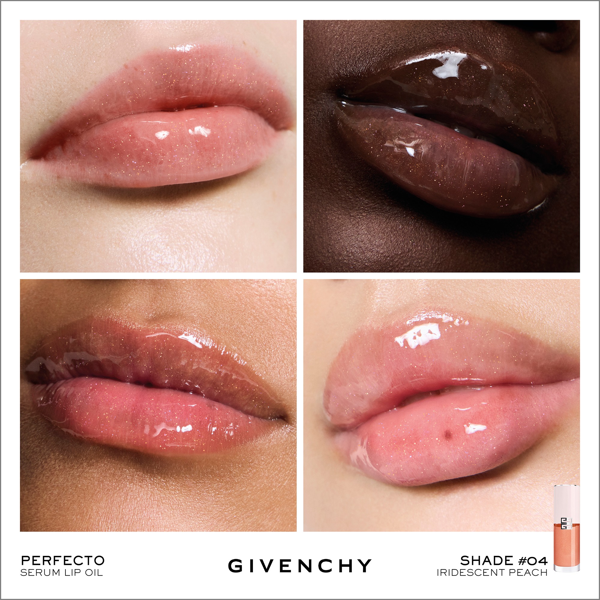 Perfecto Serum Lip Oil • Iridescent Peach