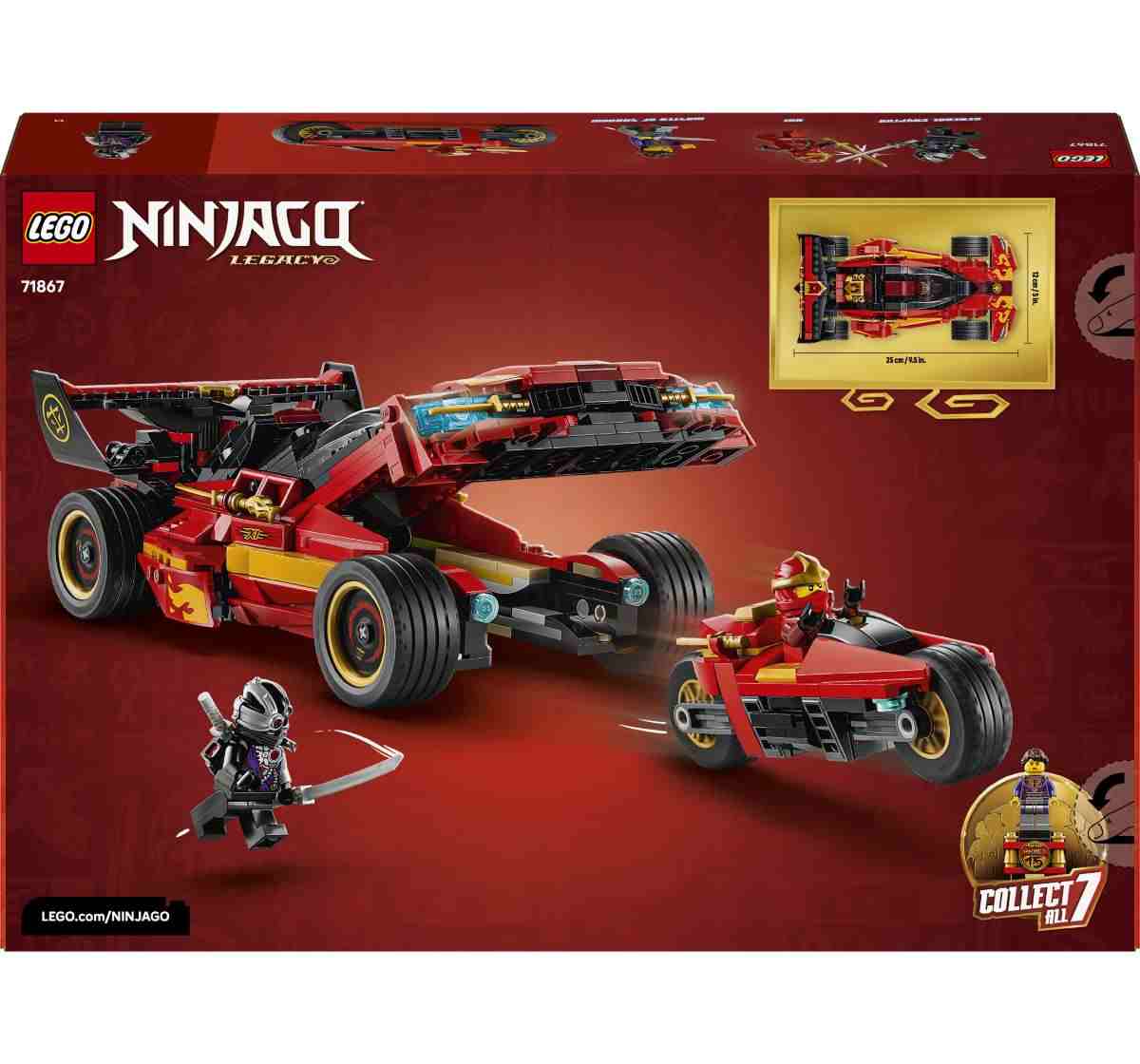 ジョージ LEGO NINJAGO 71867 X-1 Ninja Charger 15th Anniversary with 3