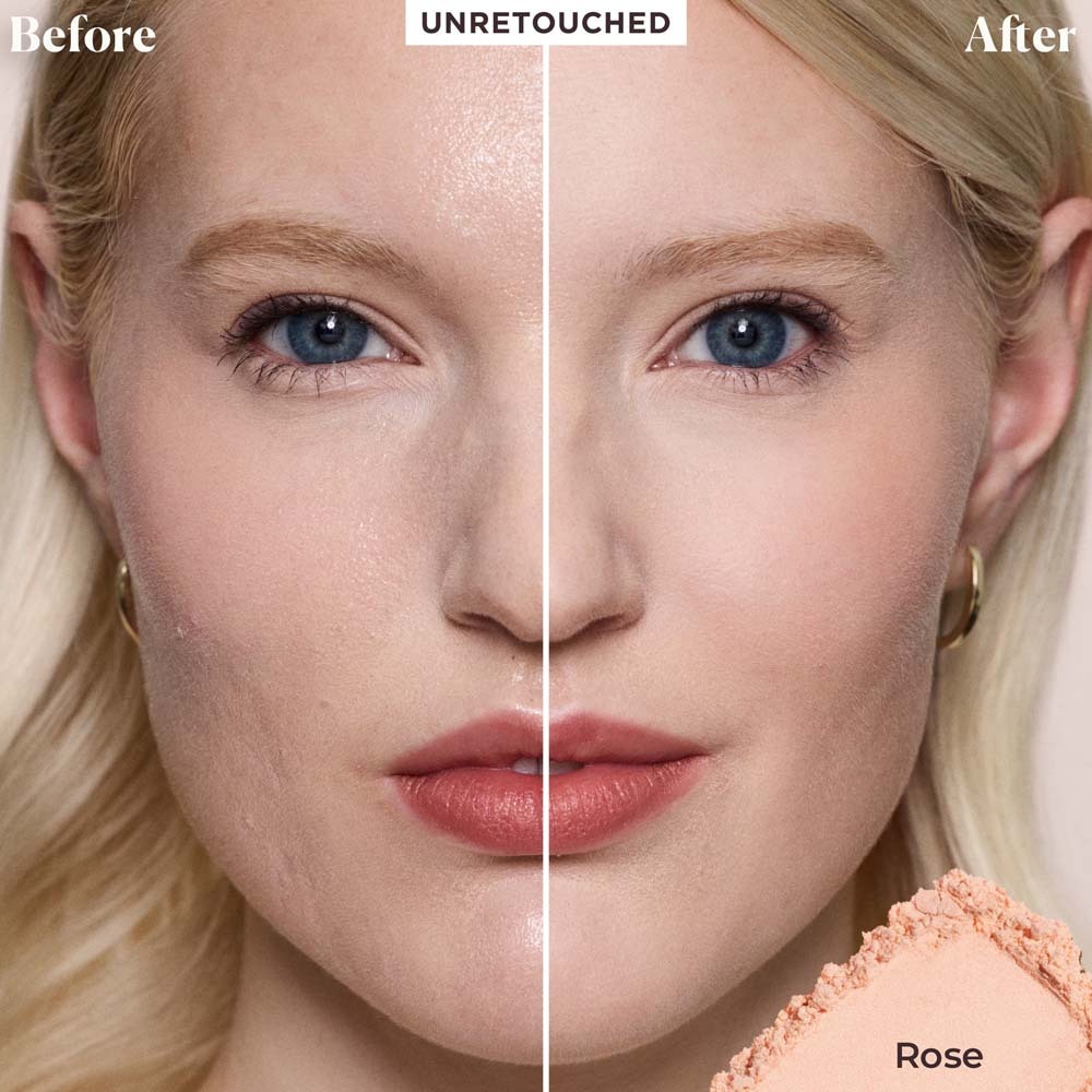 The Finishing Touch Translucent Loose Setting Powder & Puff • Tone-up Rose