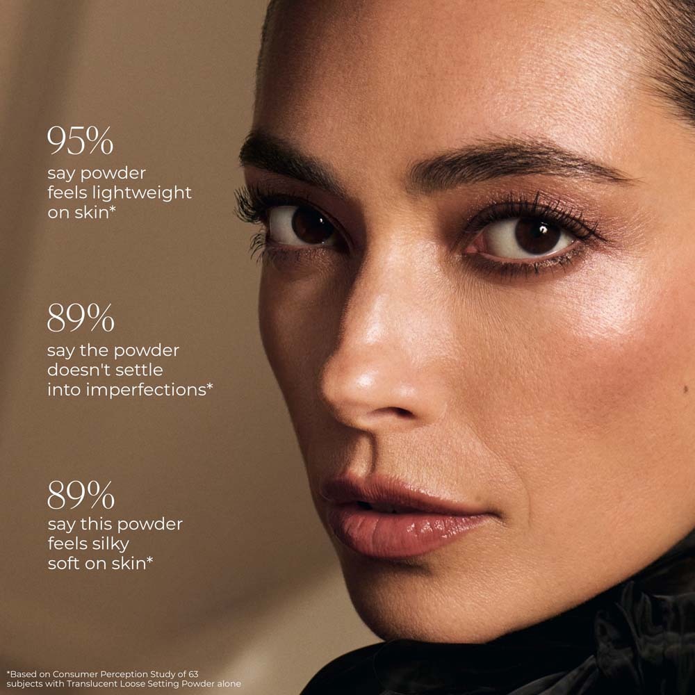 The Finishing Touch Translucent Loose Setting Powder & Puff • Tone-up Rose