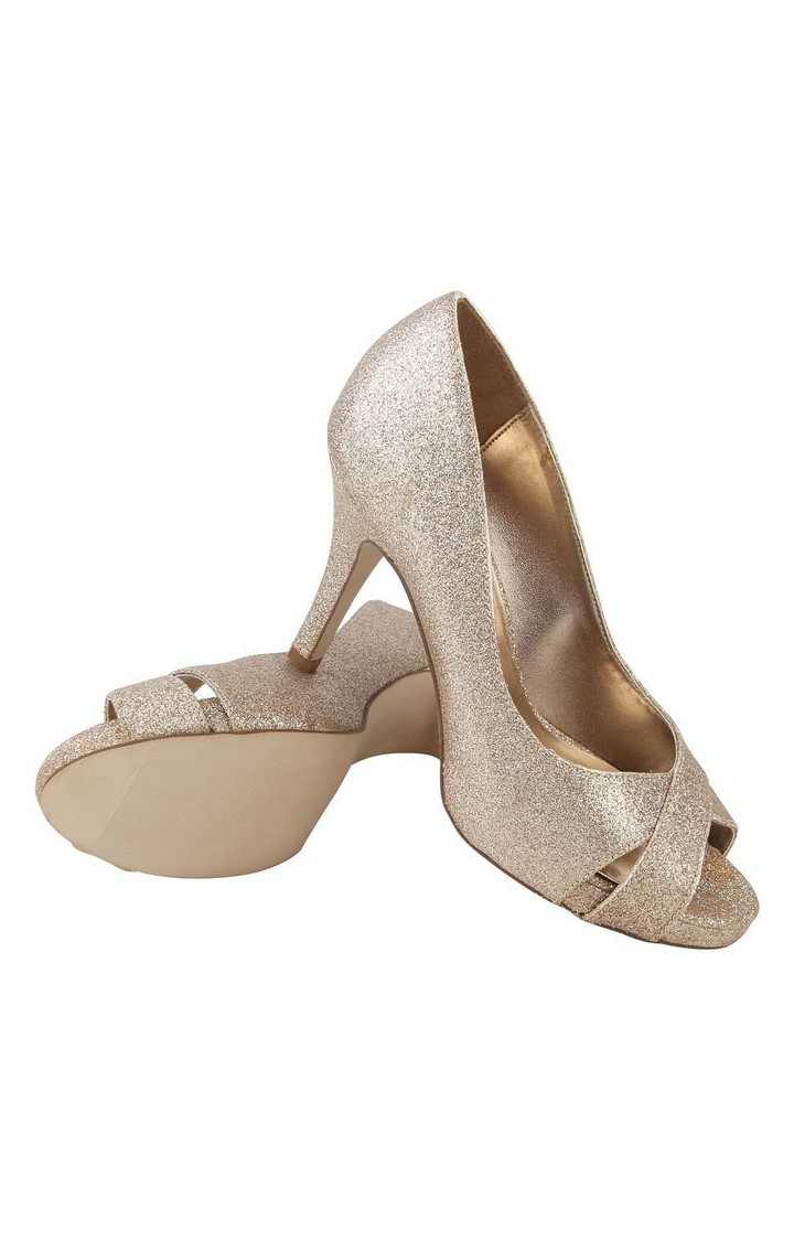 Gertiee Gold Pumps