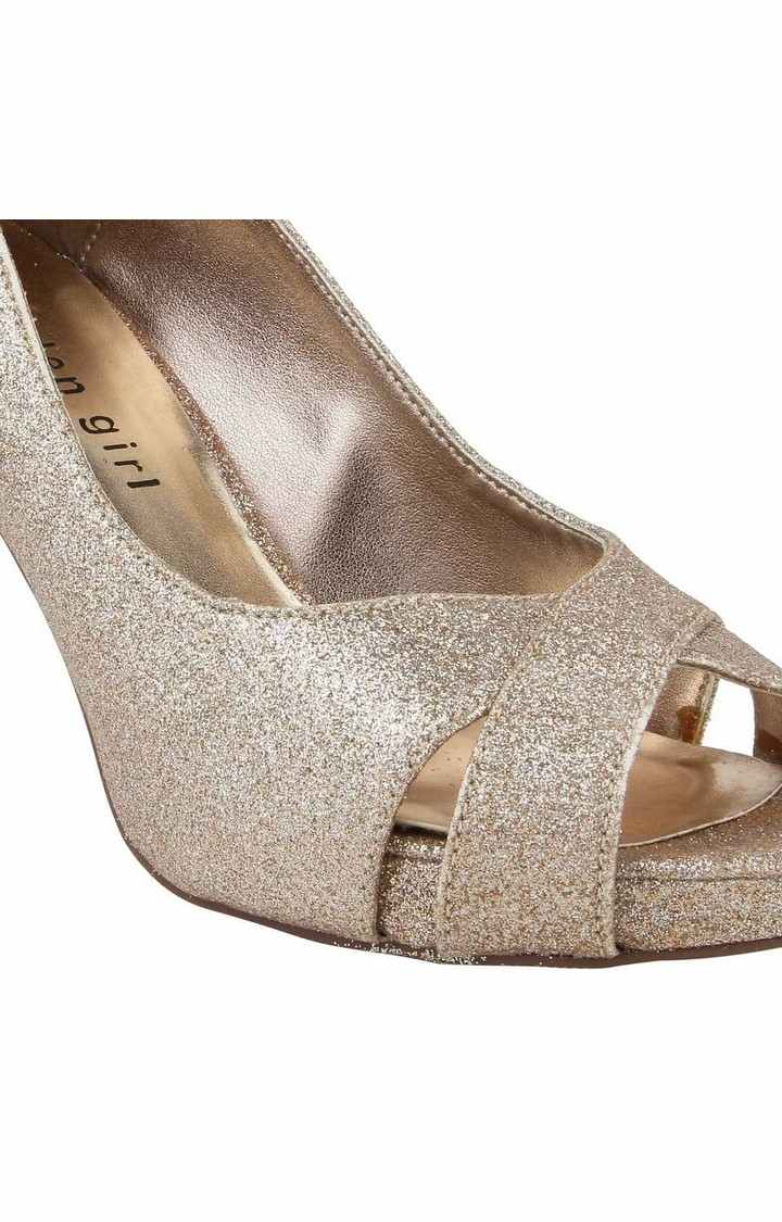 Gertiee Gold Pumps