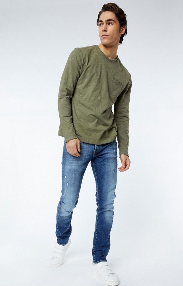 GAS | Blue Men's Norton Carrot Tapered Fit Jeans