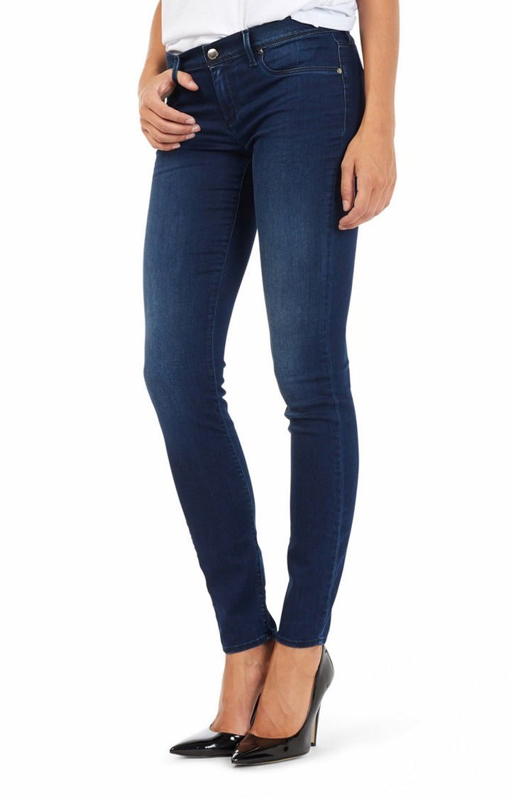 Women s skinny fit mid wash Sumatra jeans