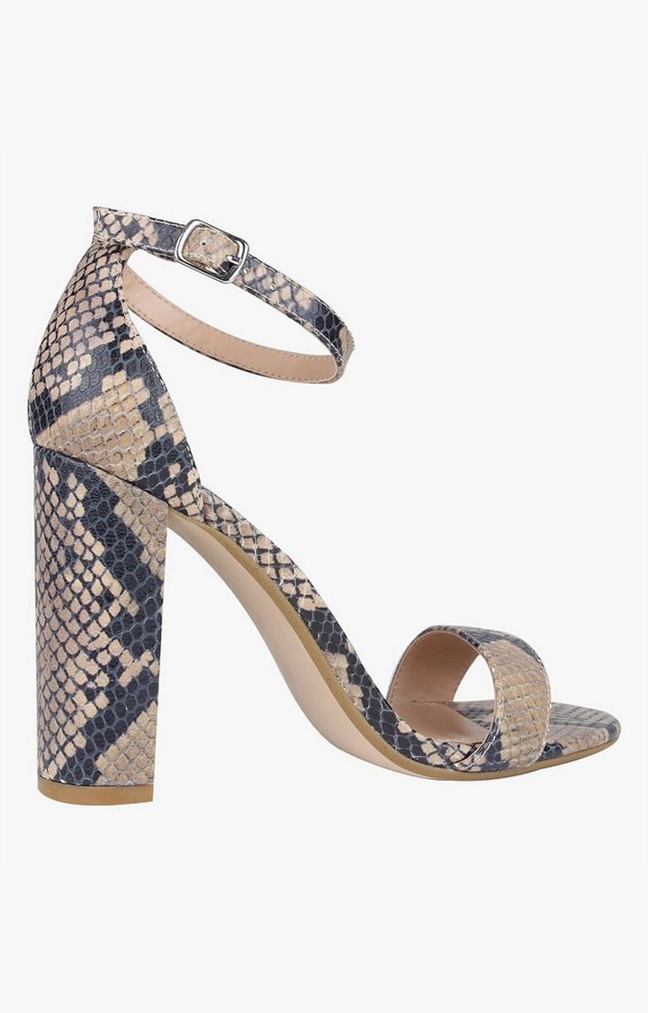 Carrson Brown Heel Sandals