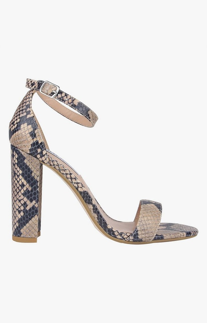 Carrson Brown Heel Sandals