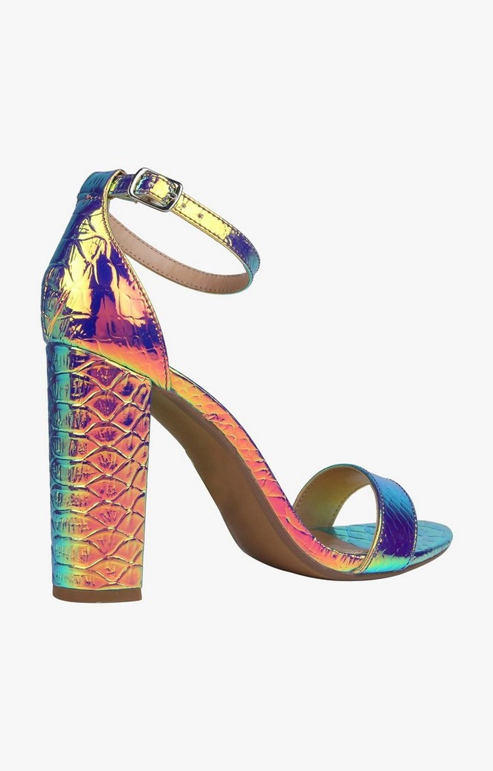 Carrson Blue Heel Sandals