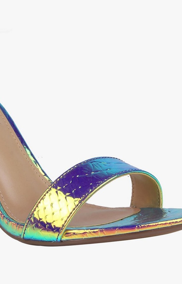 Carrson Blue Heel Sandals