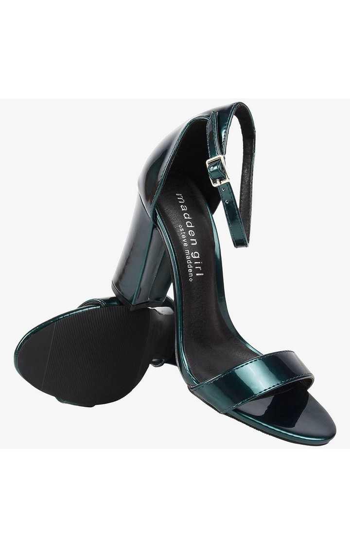 Beella Green Heel Sandals