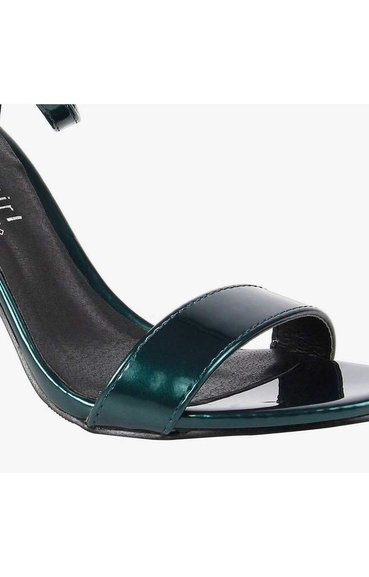 Beella Green Heel Sandals